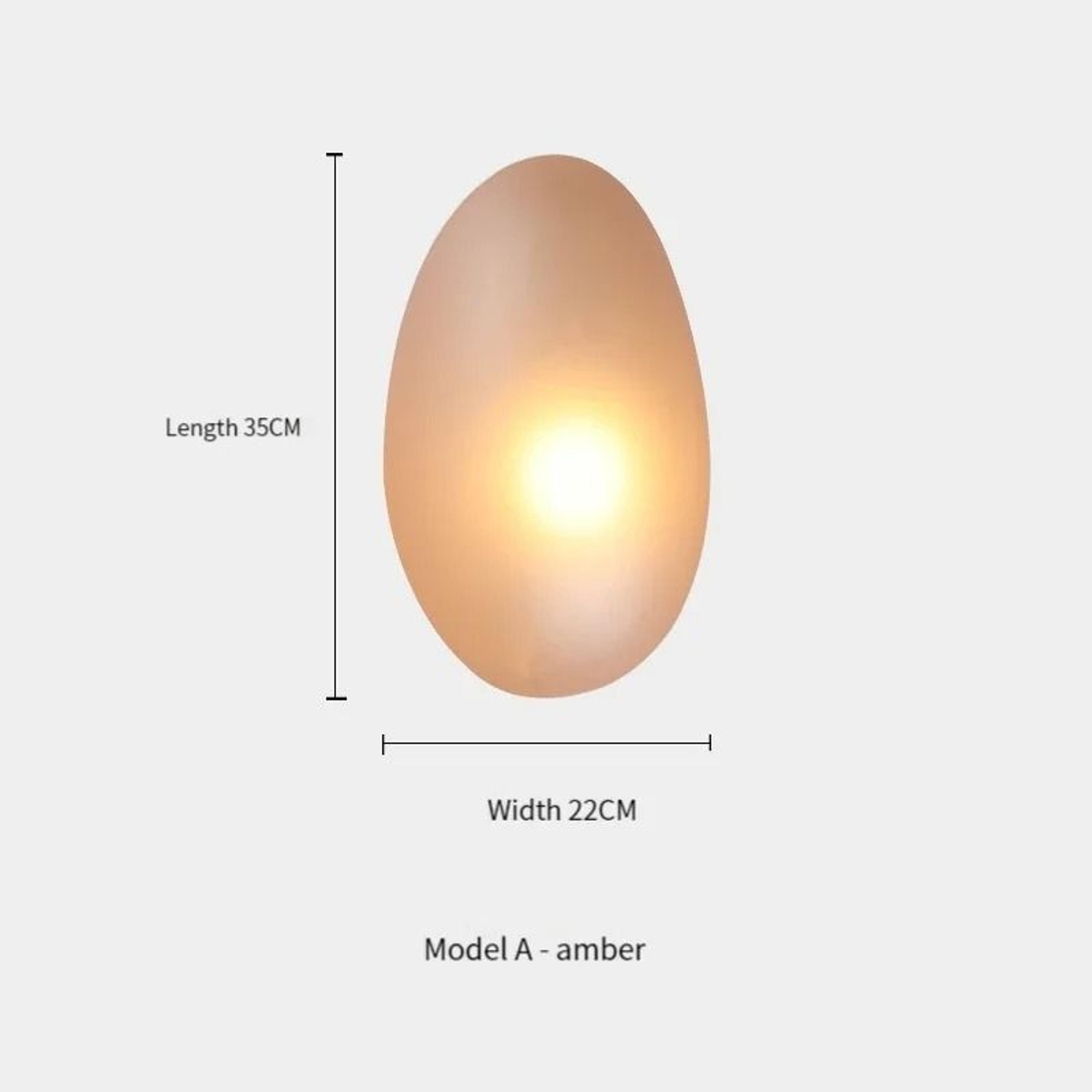 Nordic Creative Pebble Designer Wall Lamp Modern Geometric Accent Sconce 7