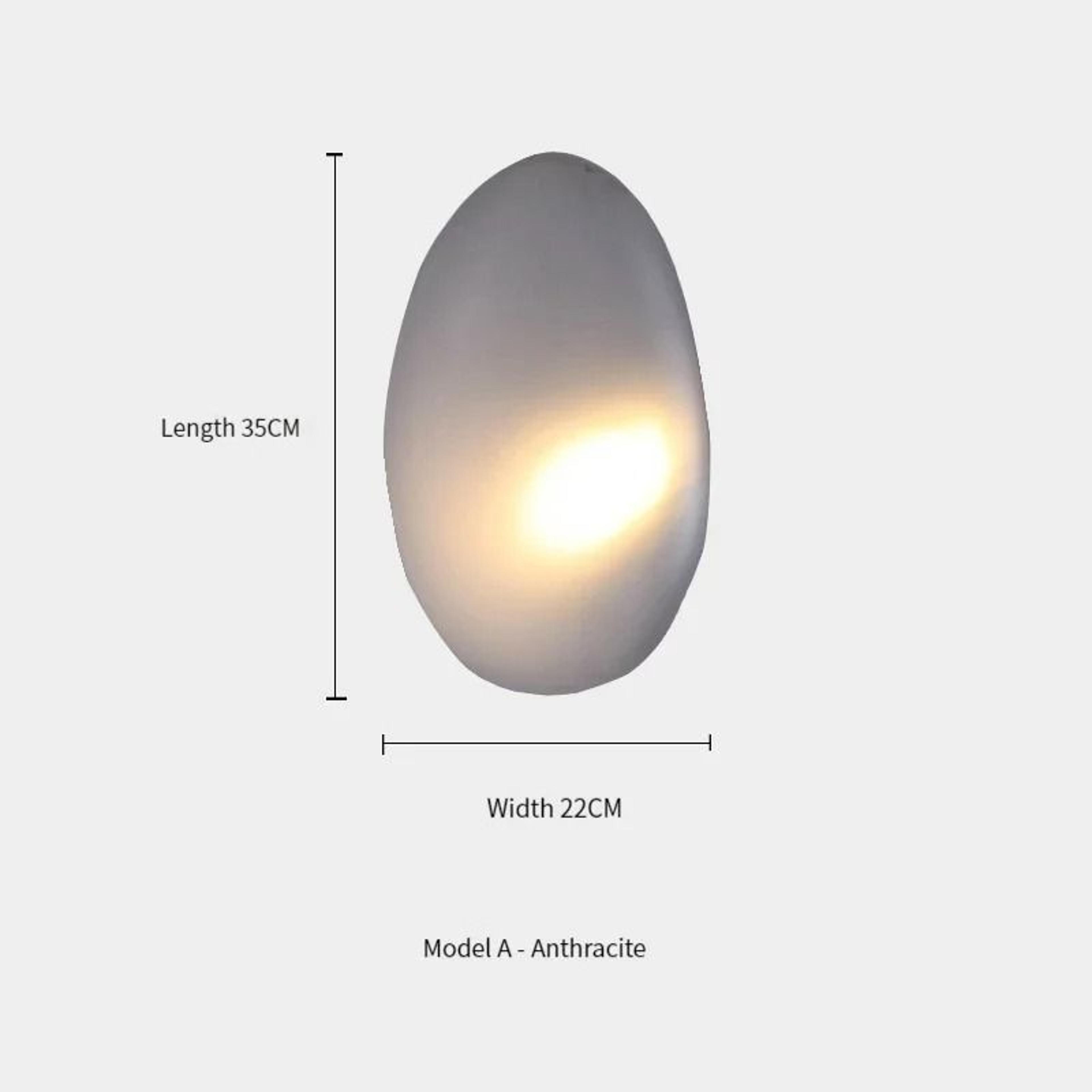 Nordic Creative Pebble Designer Wall Lamp Modern Geometric Accent Sconce 9