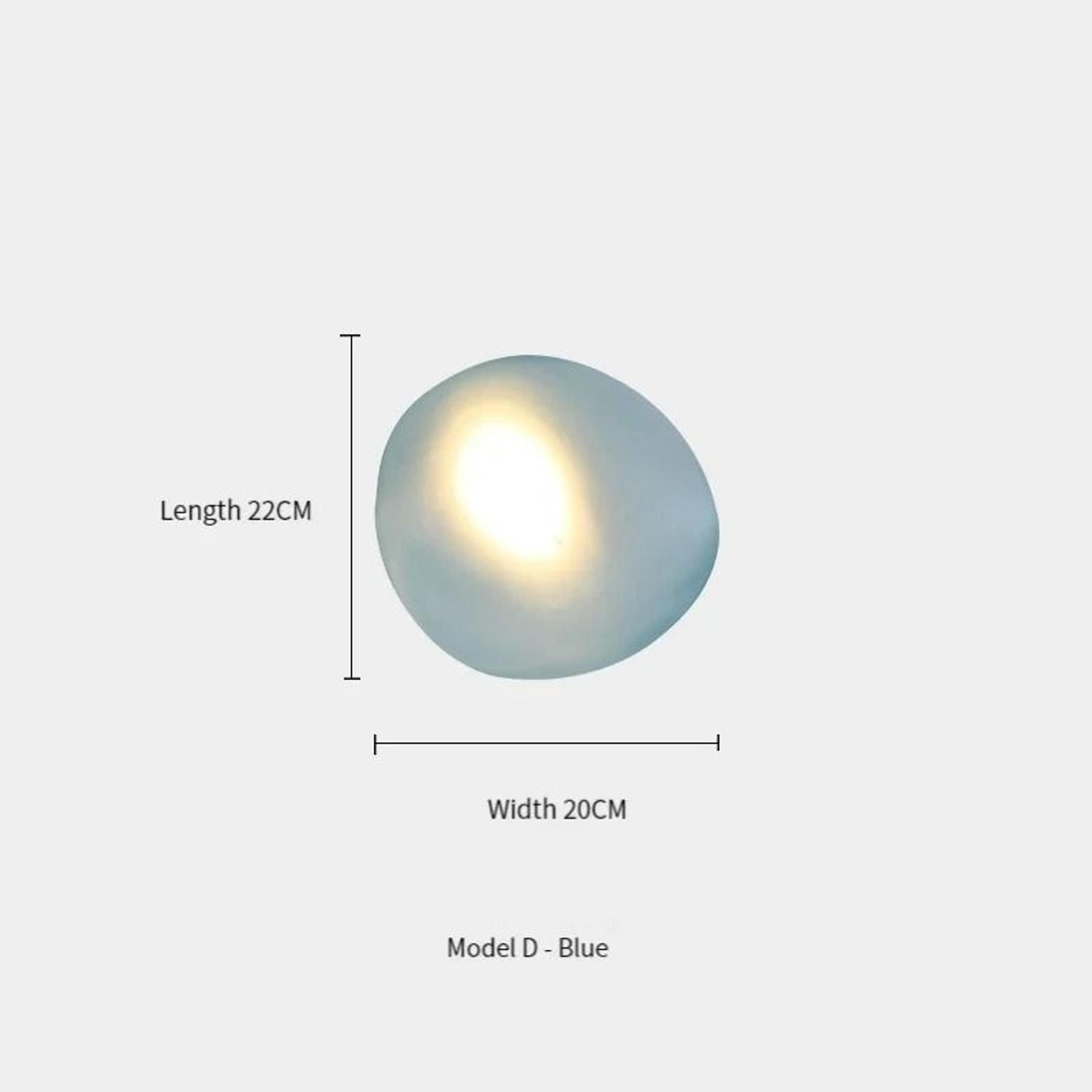 Nordic Creative Pebble Designer Wall Lamp Modern Geometric Accent Sconce 20