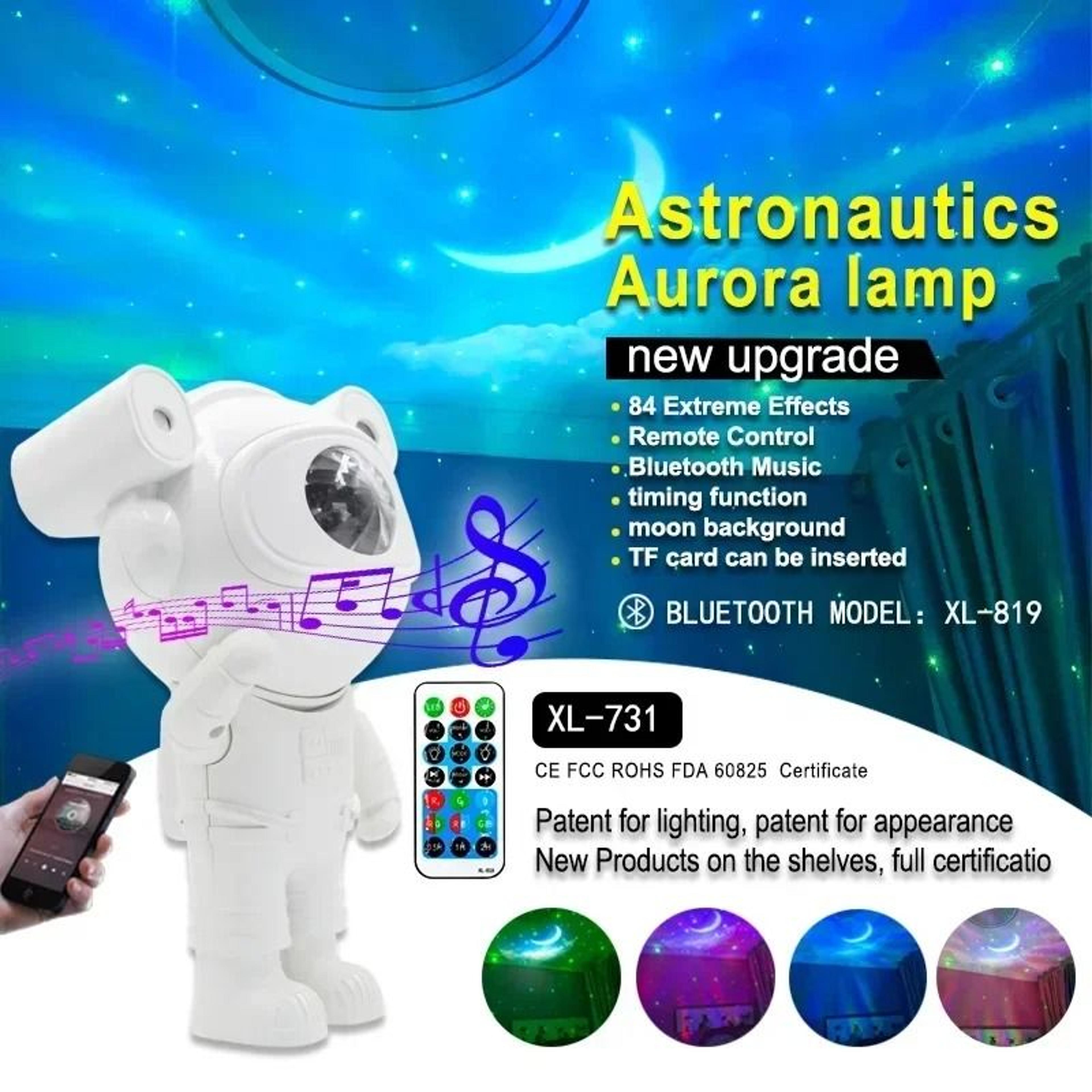 Galaxy Star Projector Night Light Astronaut Nebula Ceiling Lamp With Remote  Timer 6