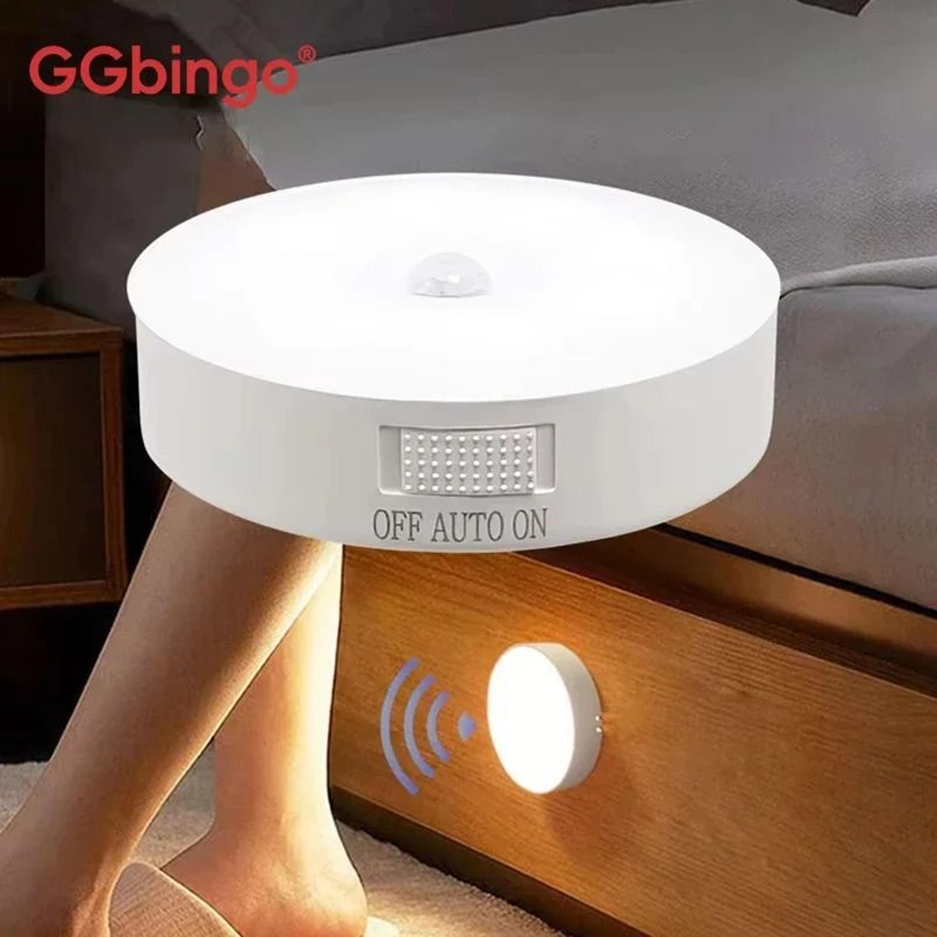 ggbingo type-c rechargeable motion sensor led night light (wireless closet & hallway lamp)