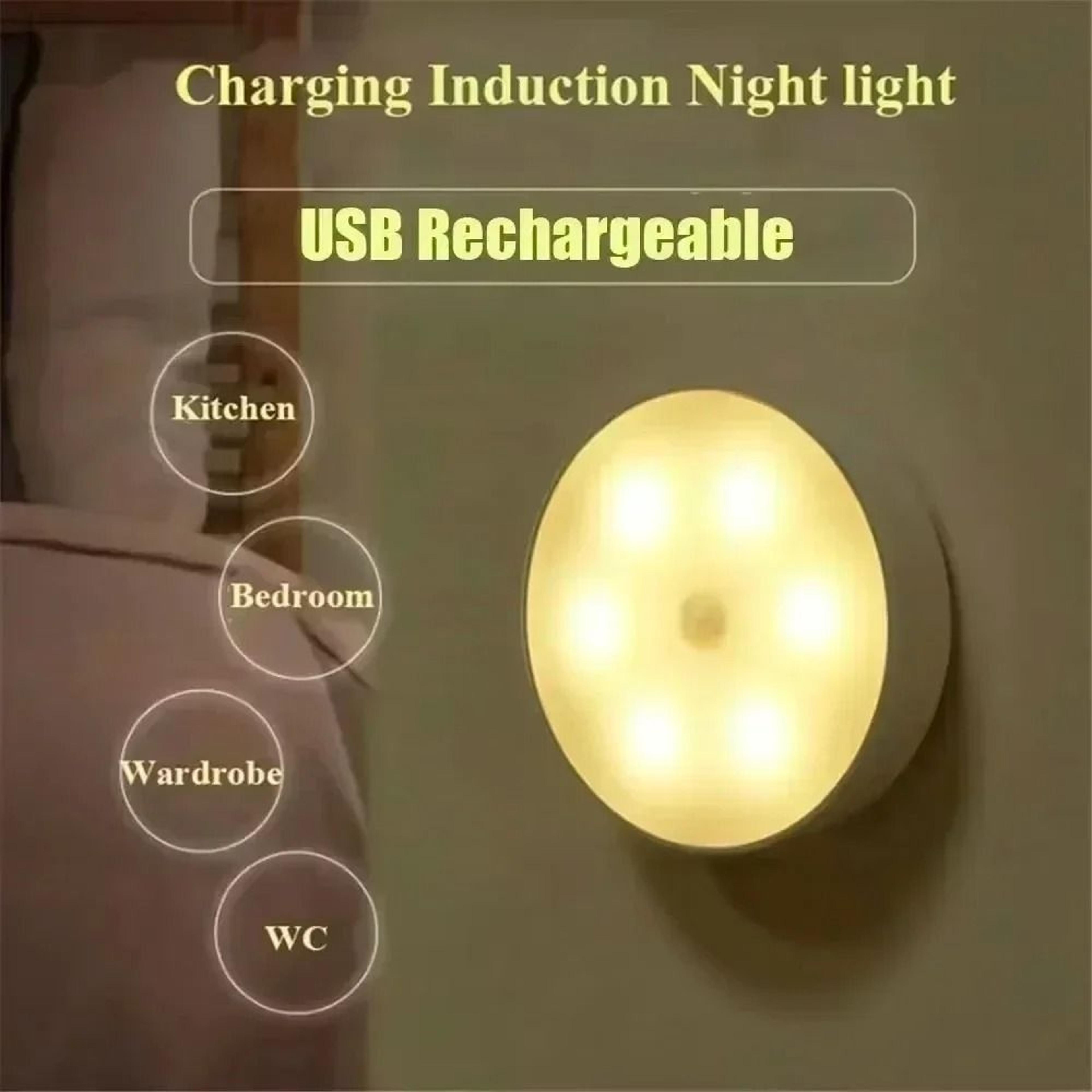 GGbingo TypeC Rechargeable Motion Sensor LED Night Light Wireless Closet  Hallway Lamp 5