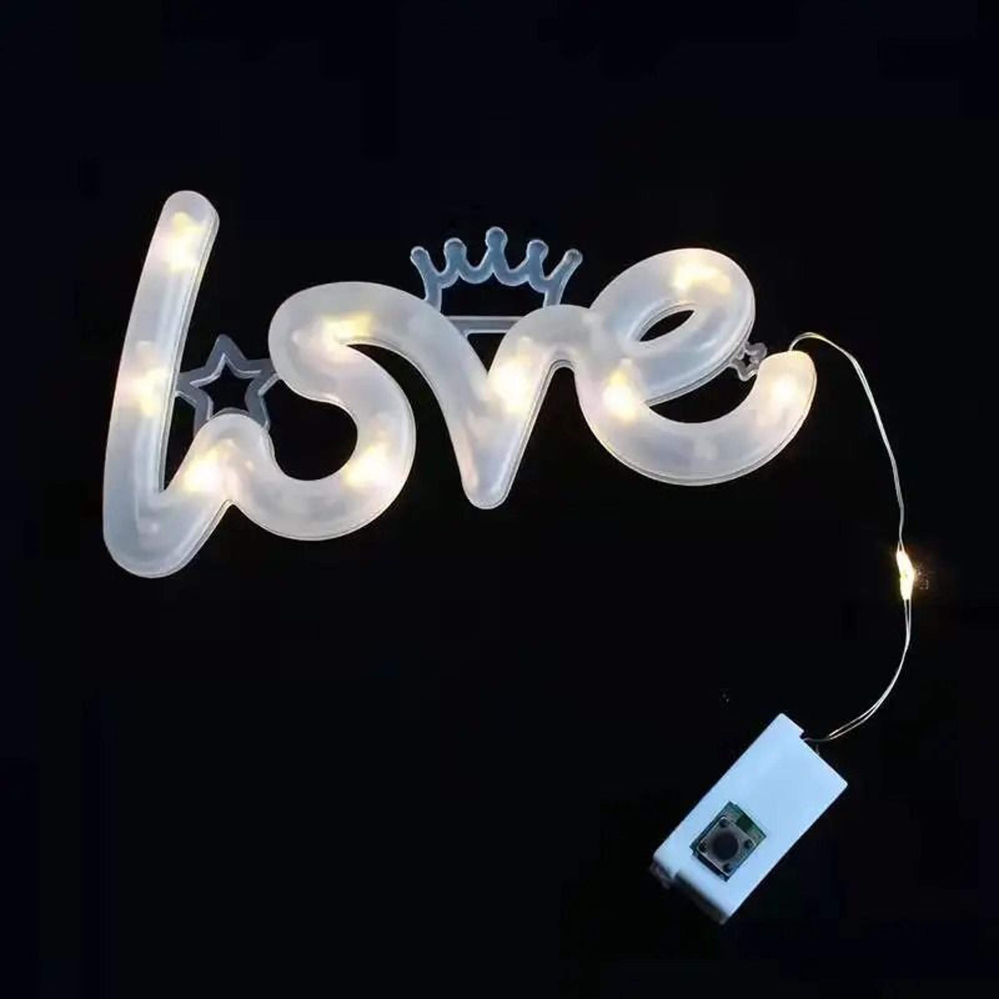 Romantic LOVE Letter LED String Lights BatteryPowered Fairy Lights For Valentines Day Proposals  We 3