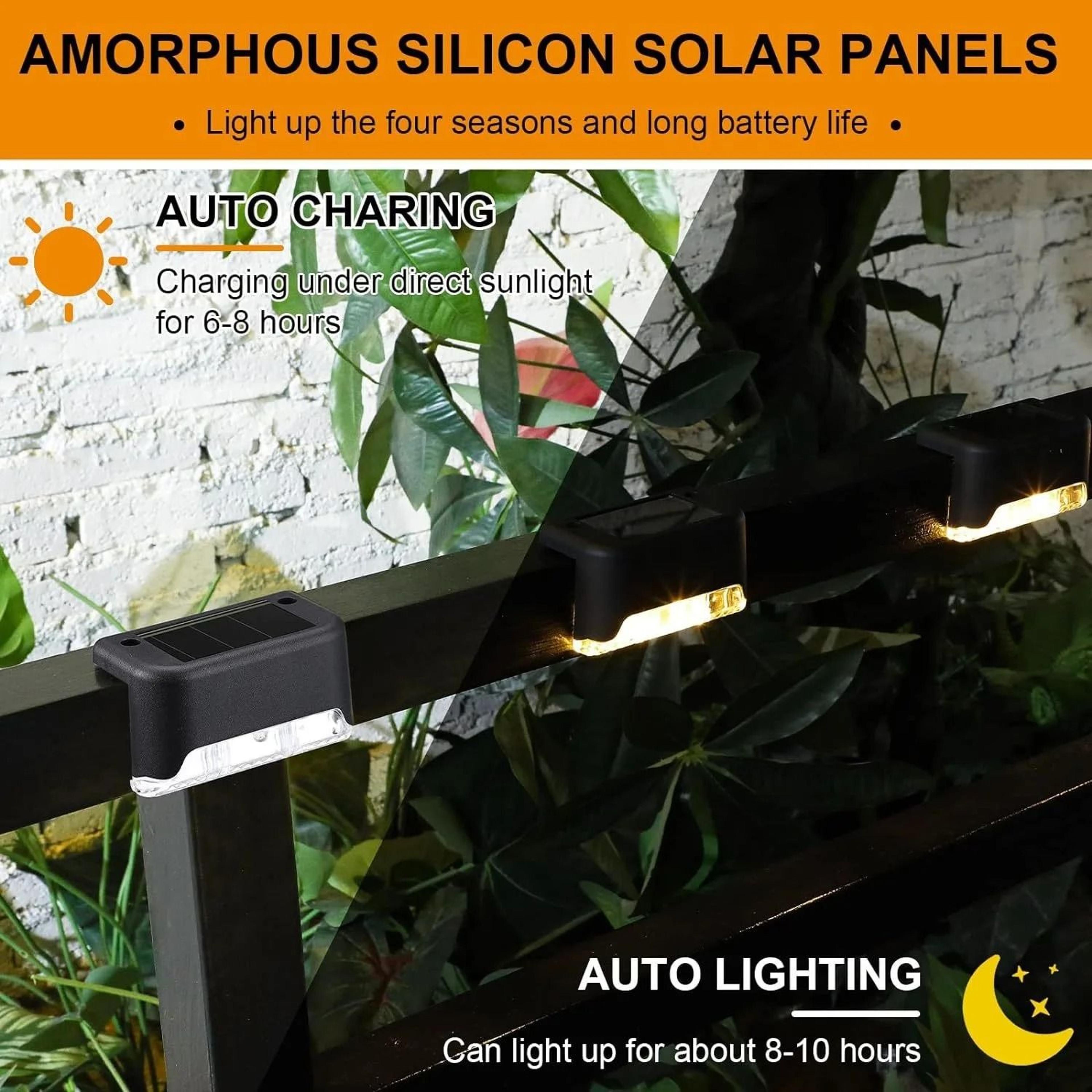 Outdoor Solar LED Step  Stair Lights For Patio Fence  Balcony 3