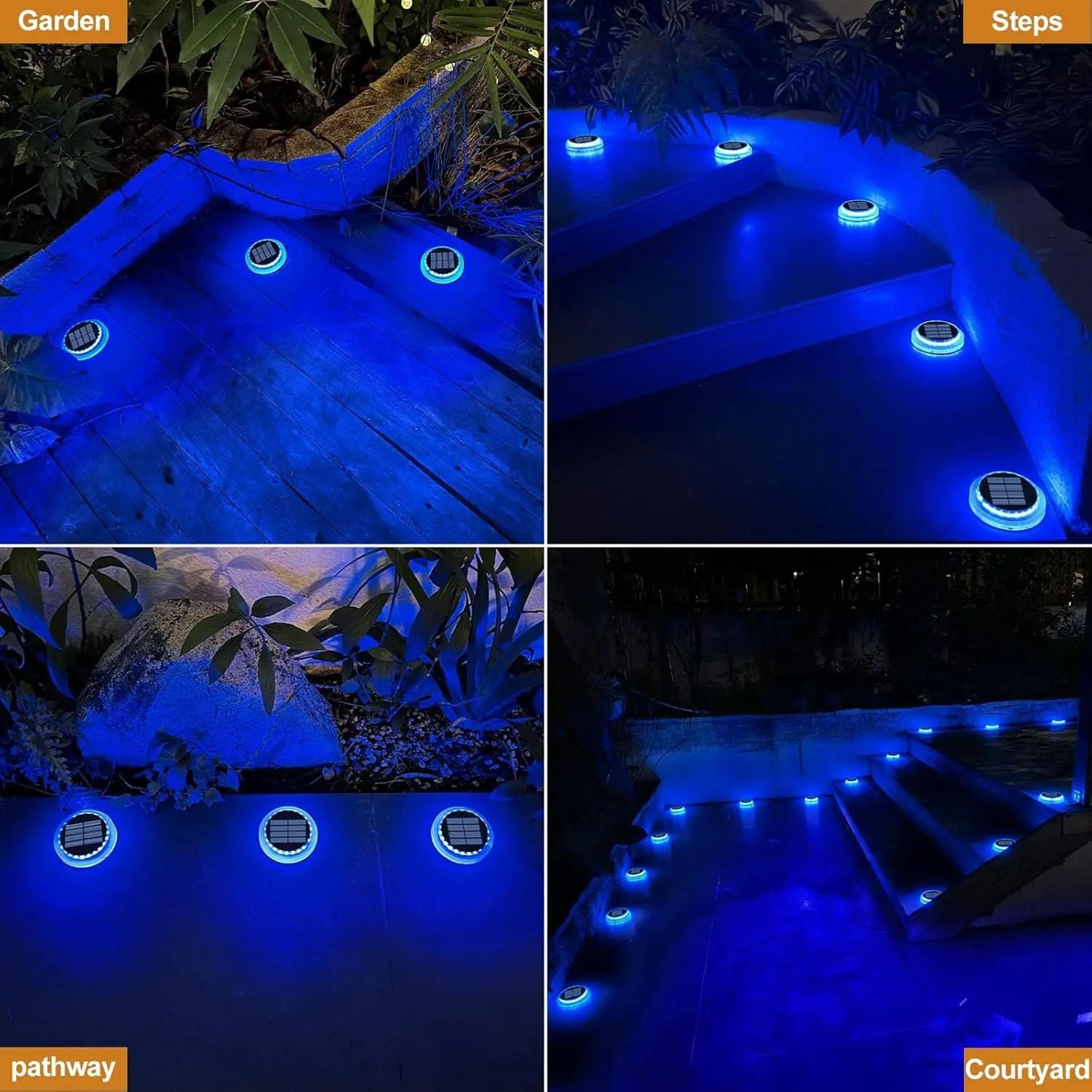 IP68 Waterproof Outdoor Solar Deck  Step Lights For Stairs  Patio 5