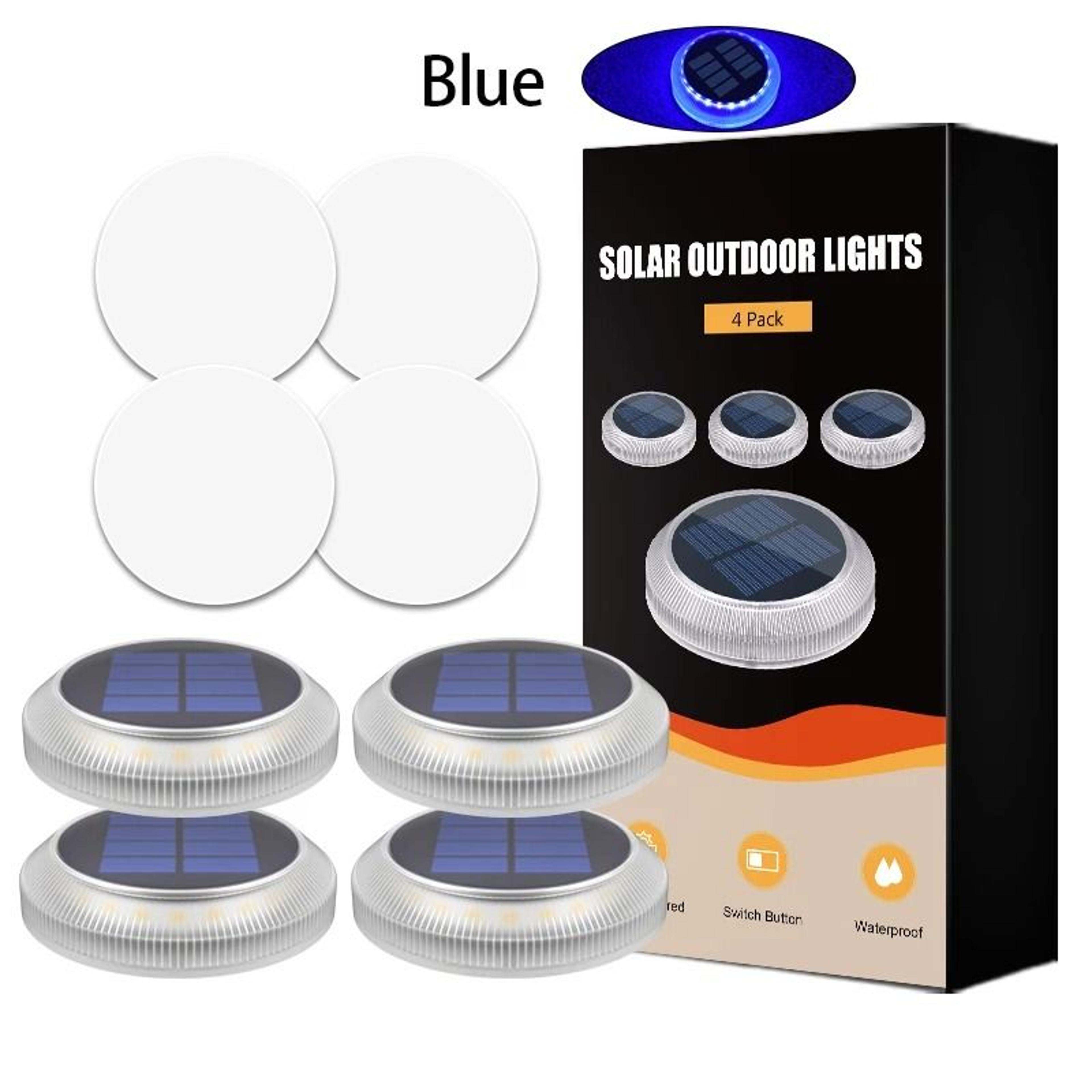IP68 Waterproof Outdoor Solar Deck  Step Lights For Stairs  Patio 8