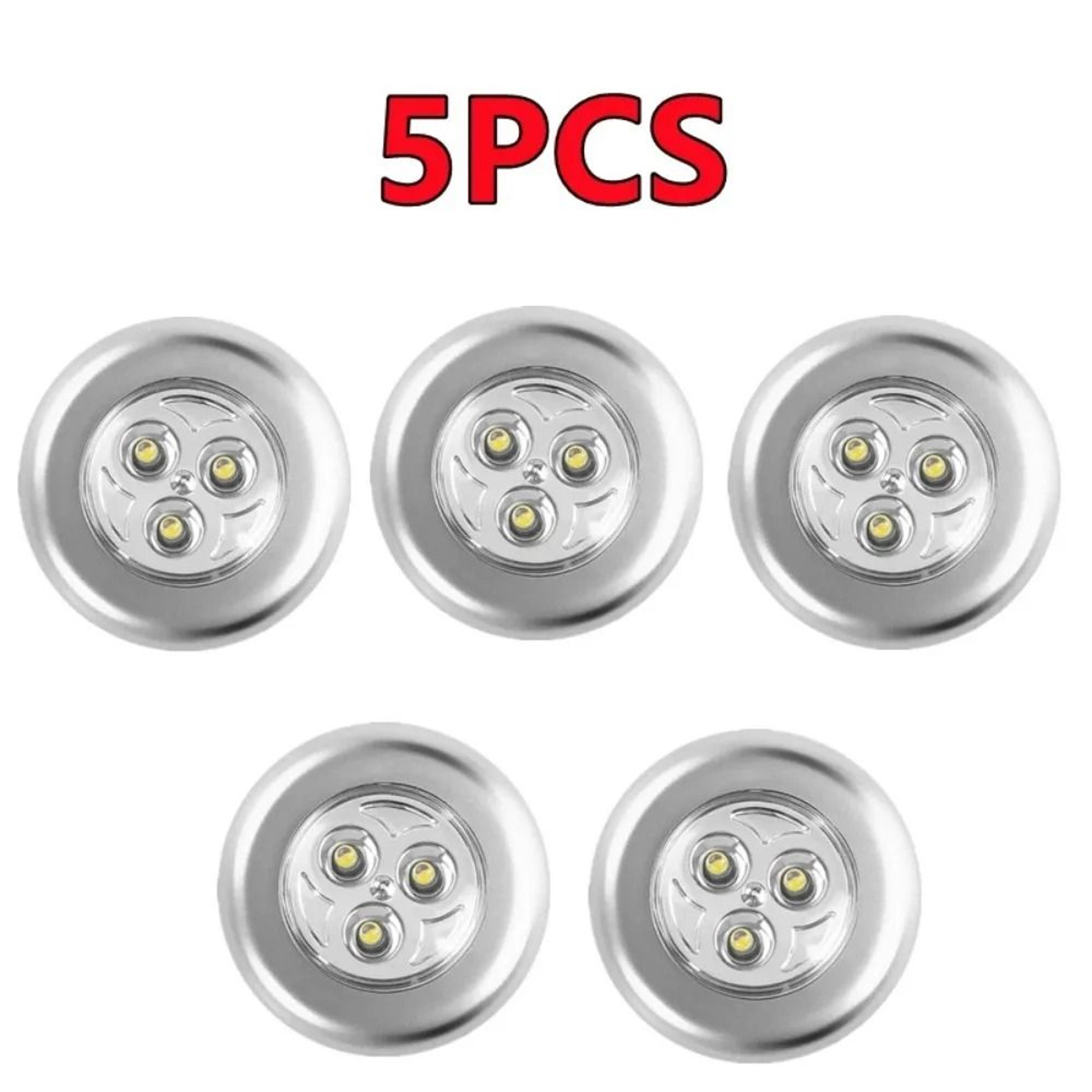 Touch Control Battery Powered LED Puck Night Light For Cabinets  Bedroom 10