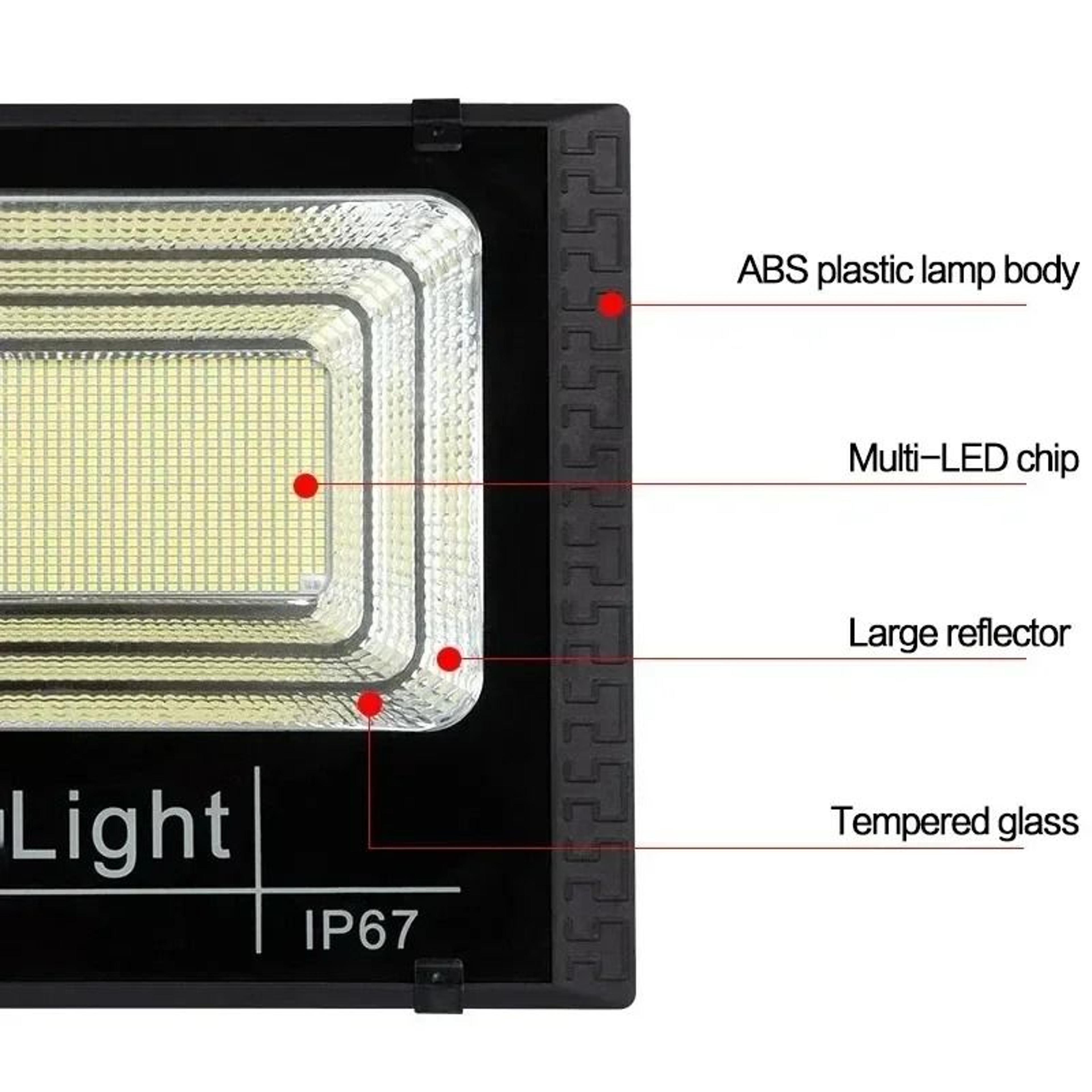 JVEE 30W Solar Outdoor Waterproof IP67 Floodlight With Remote Control 6