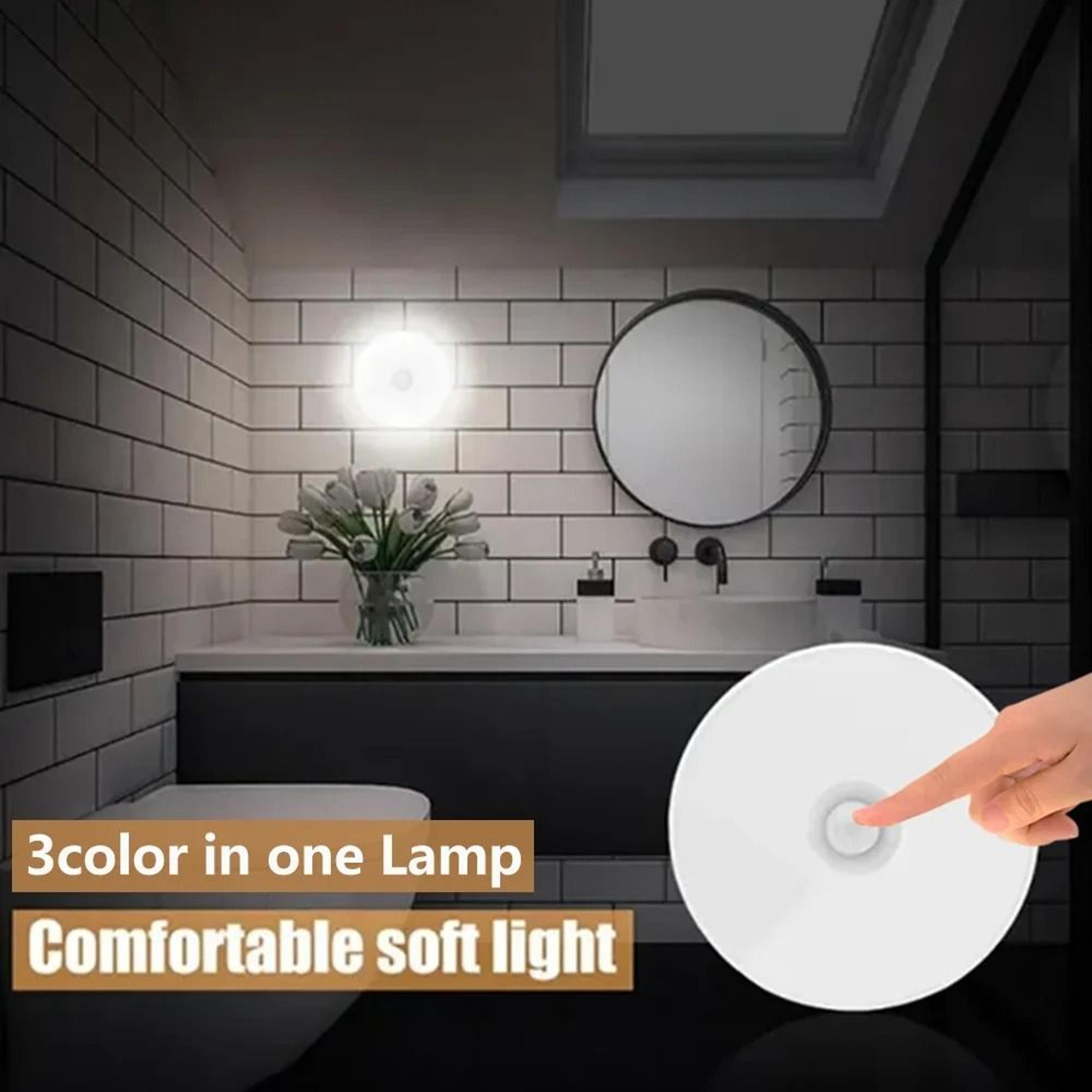 USB Rechargeable Wireless LED Closet Night Light With Button Switch 1