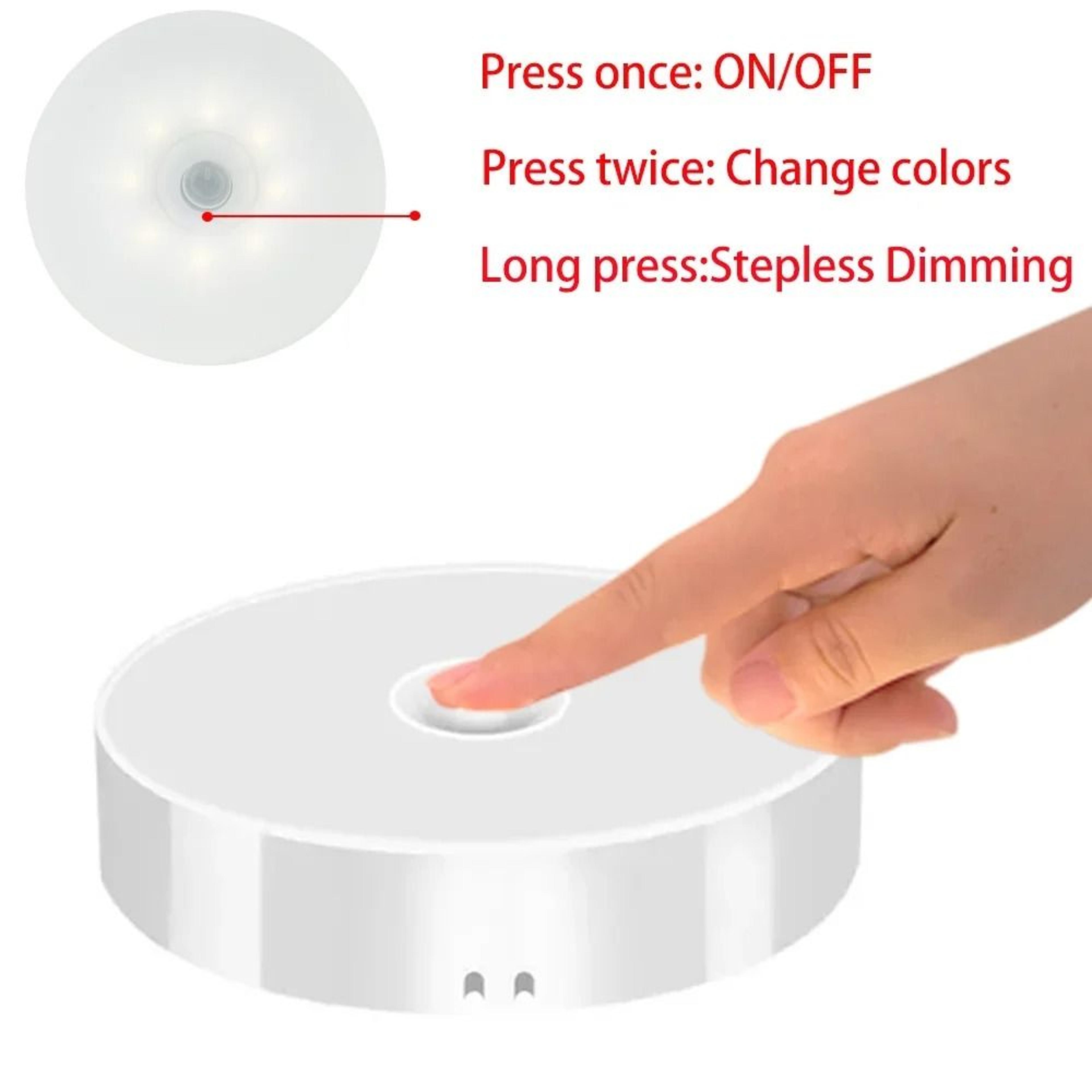 USB Rechargeable Wireless LED Closet Night Light With Button Switch 3