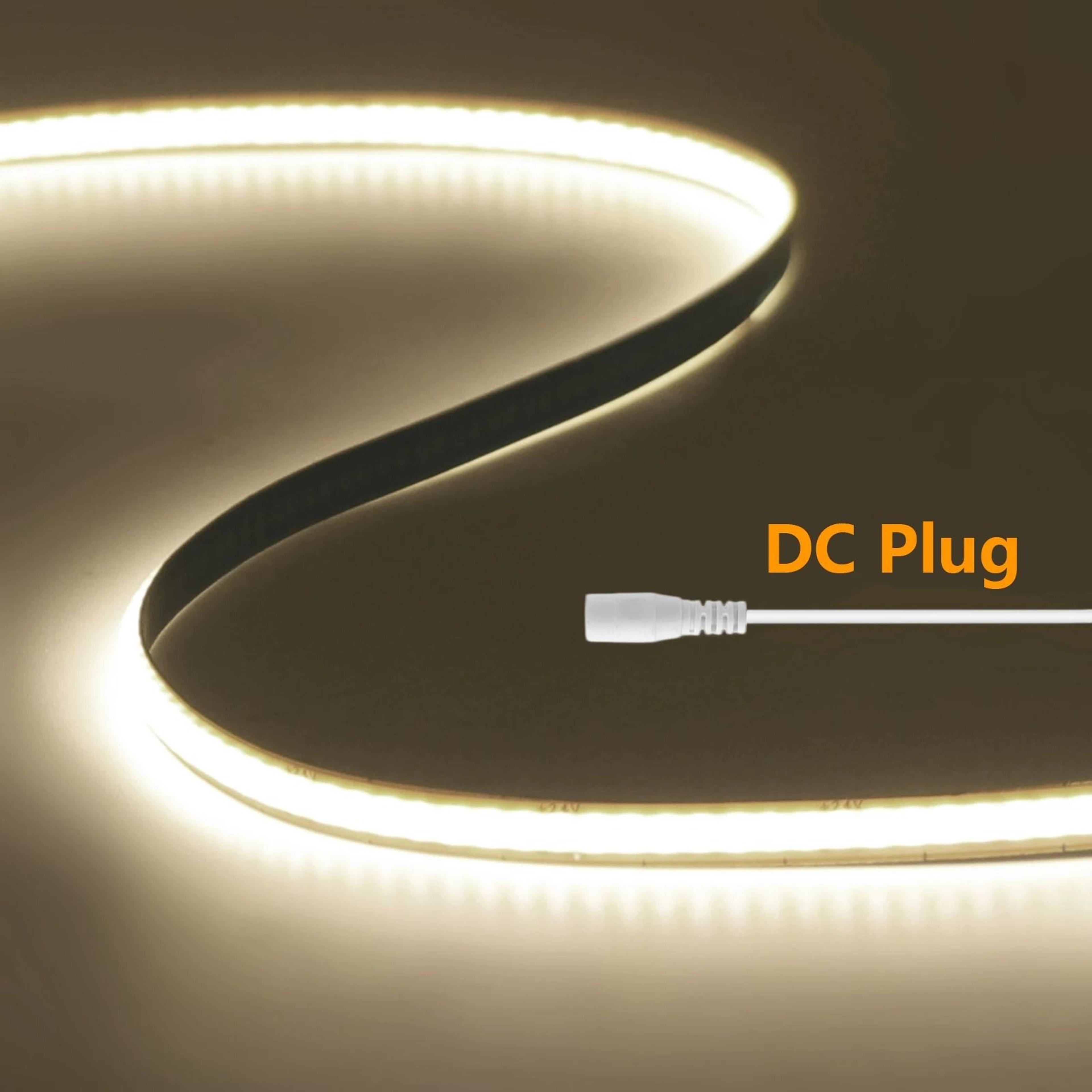 FlexCut COB LED Strip Light High Density 400LEDsm Tape With DC Plug  Wire 11