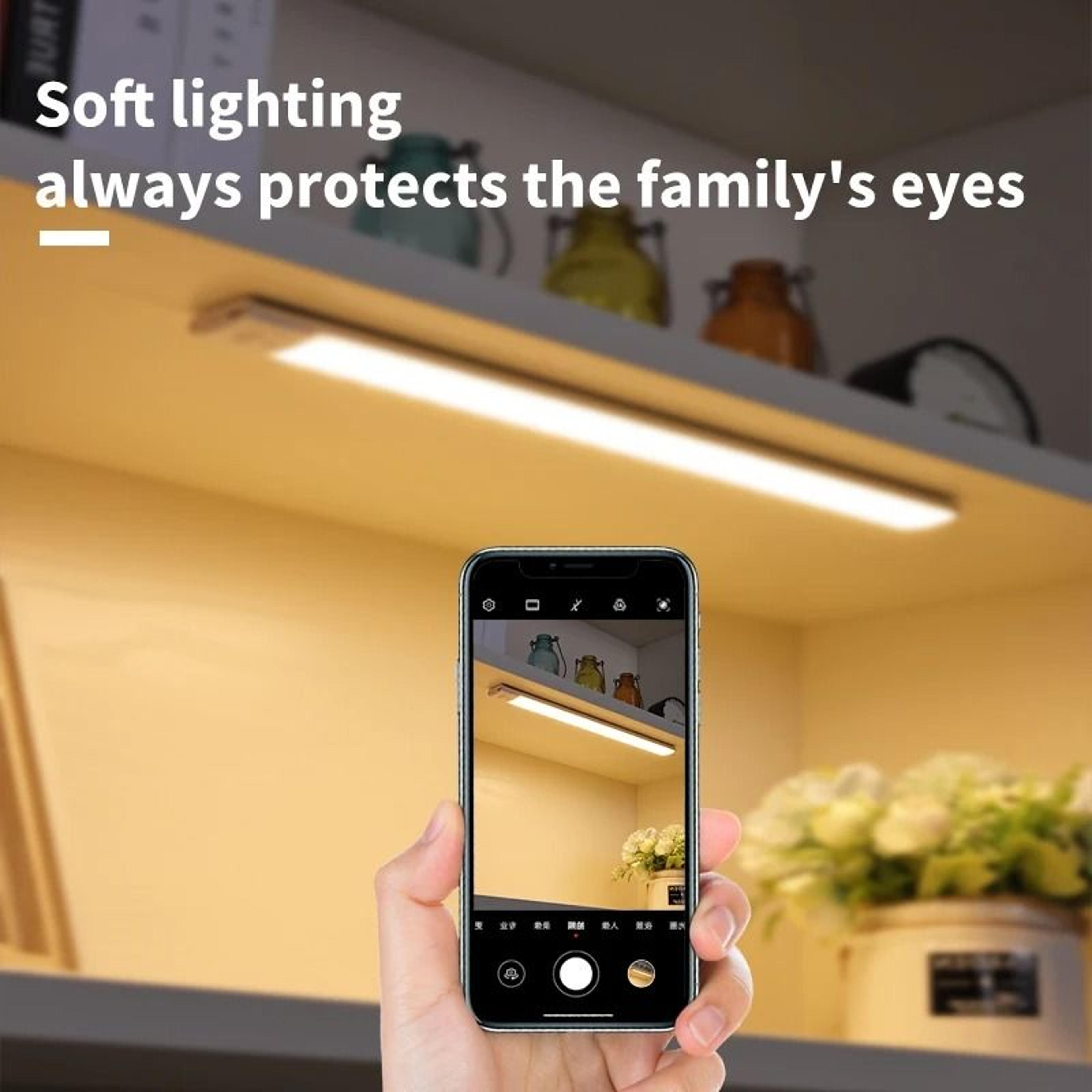 3in1 Color Motion Sensor LED Cabinet Light Bar USB Rechargeable 10cm50cm 1