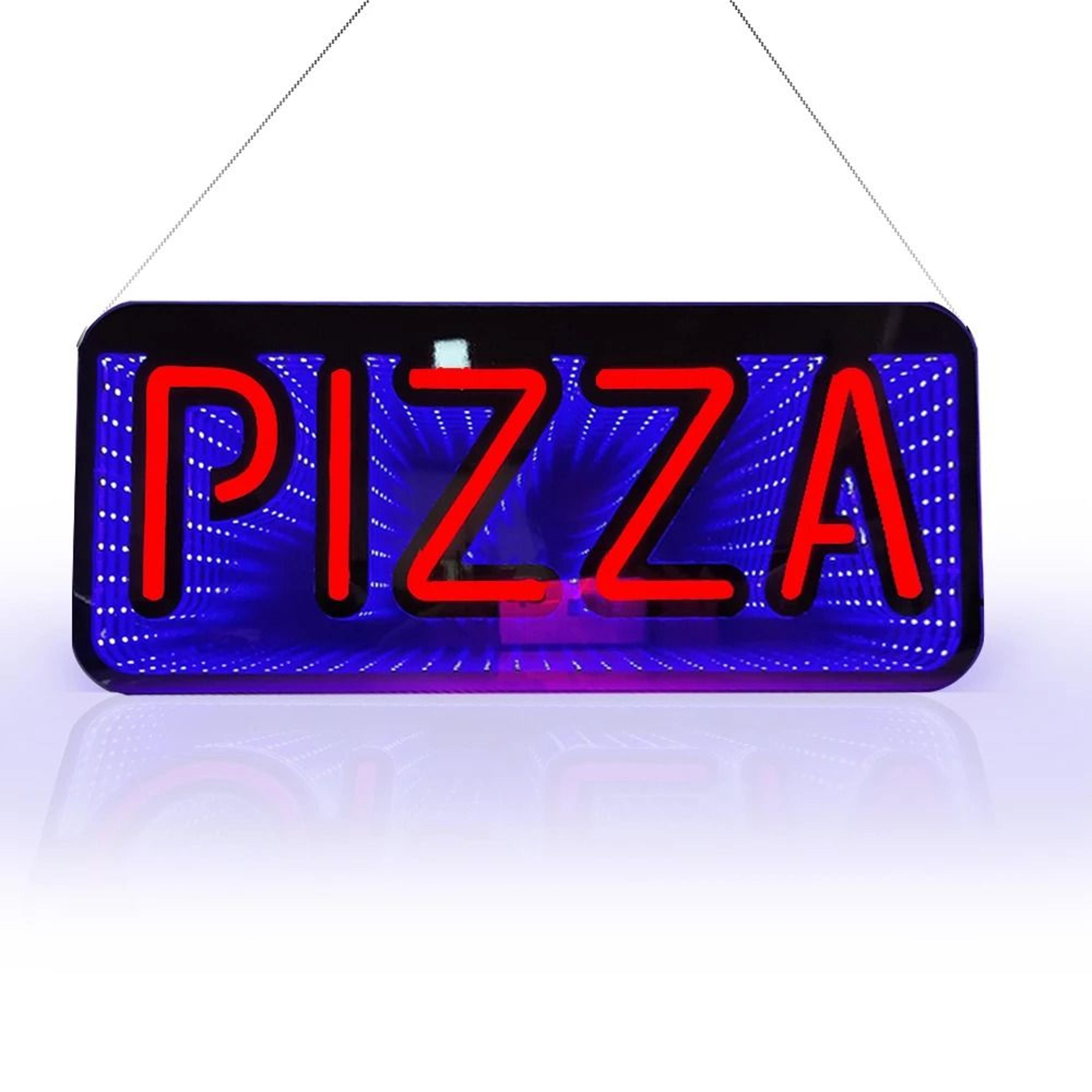 3D Mirror Neon Open Sign 48x20cm DoubleSided Infinite Tunnel LED Light For Bar  Store 8