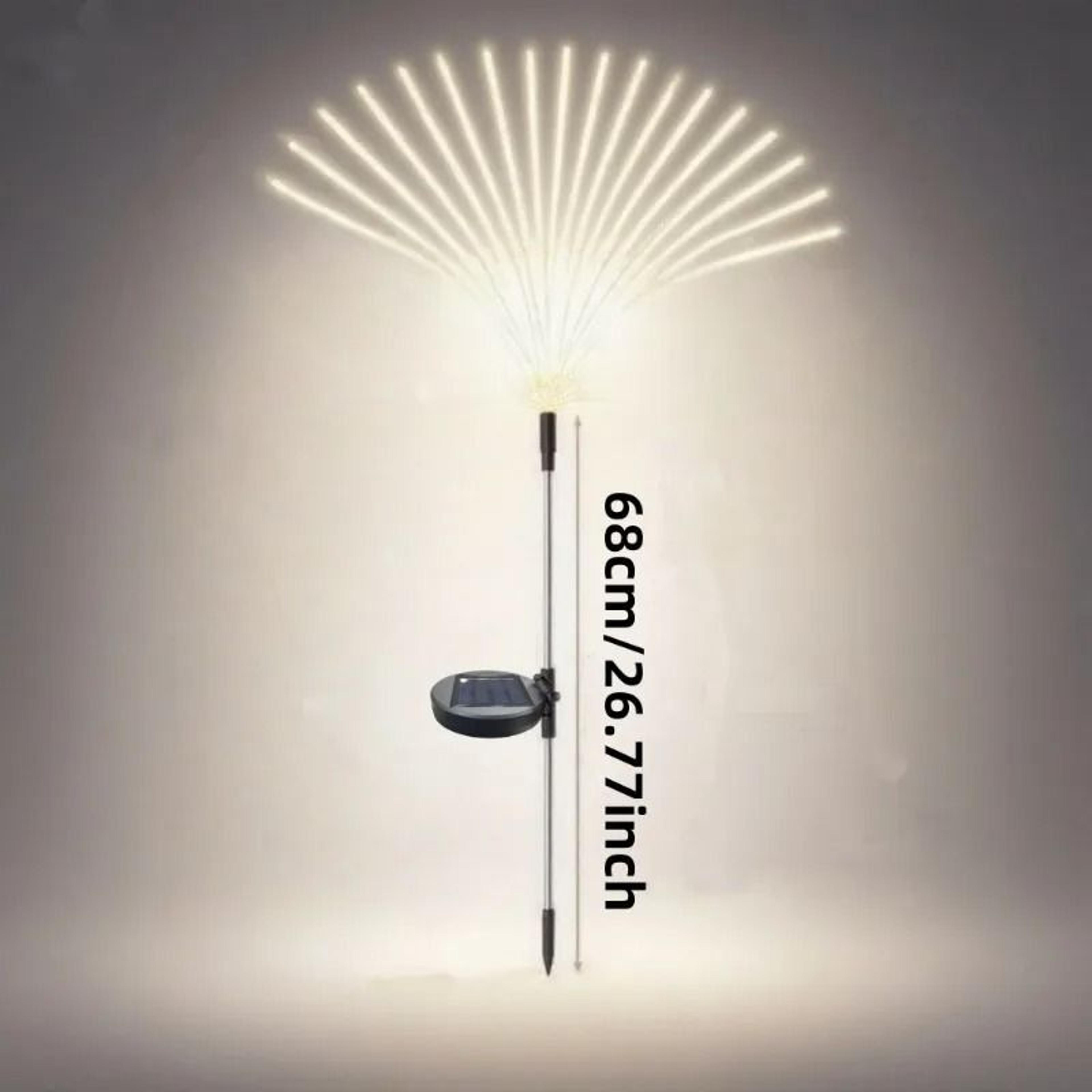 Solar Outdoor Firework LED Stake Light 8 Lighting Modes  IP65 Waterproof 2