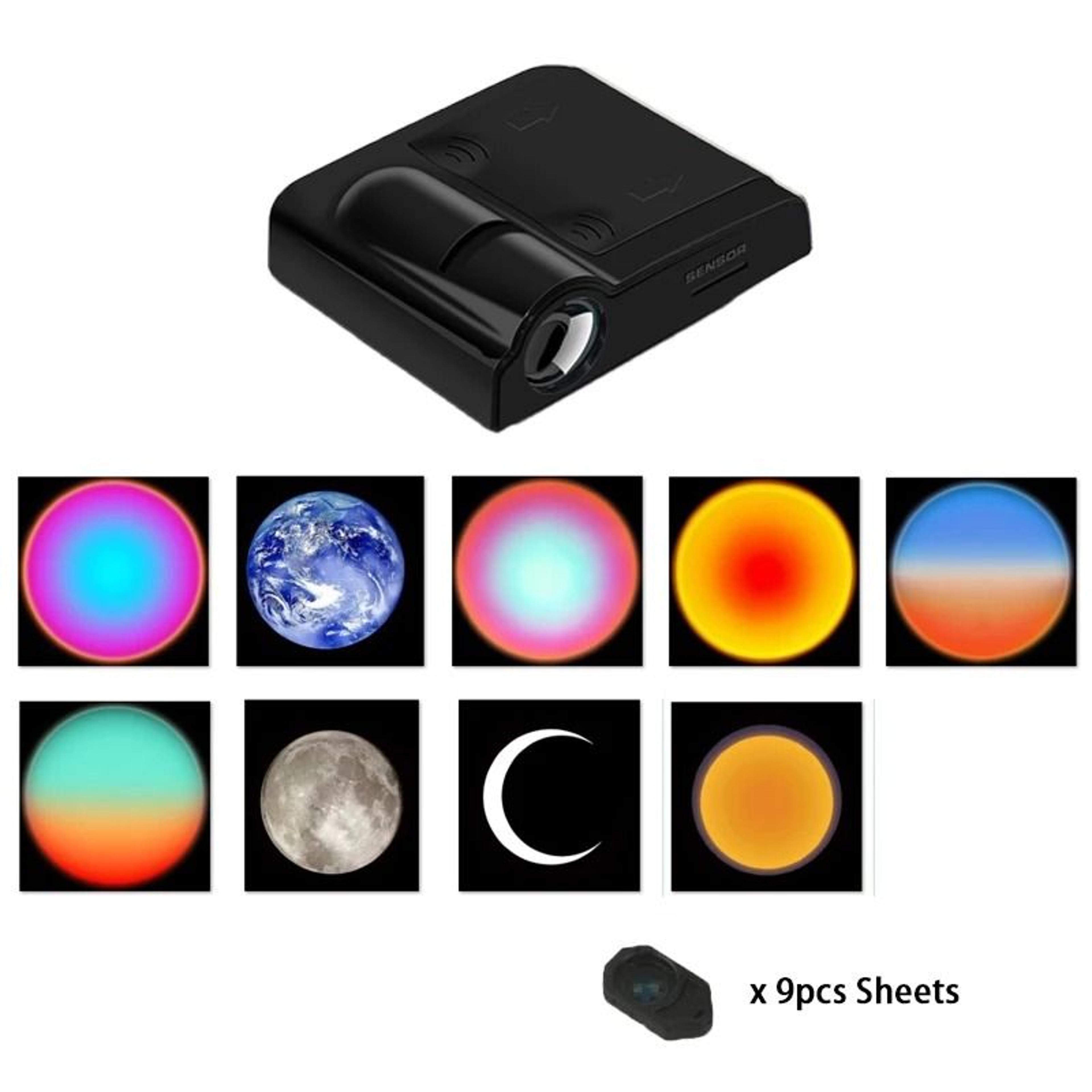 Planet  Galaxy Projection Atmosphere Night Light With Interchangeable Film Sheets 11
