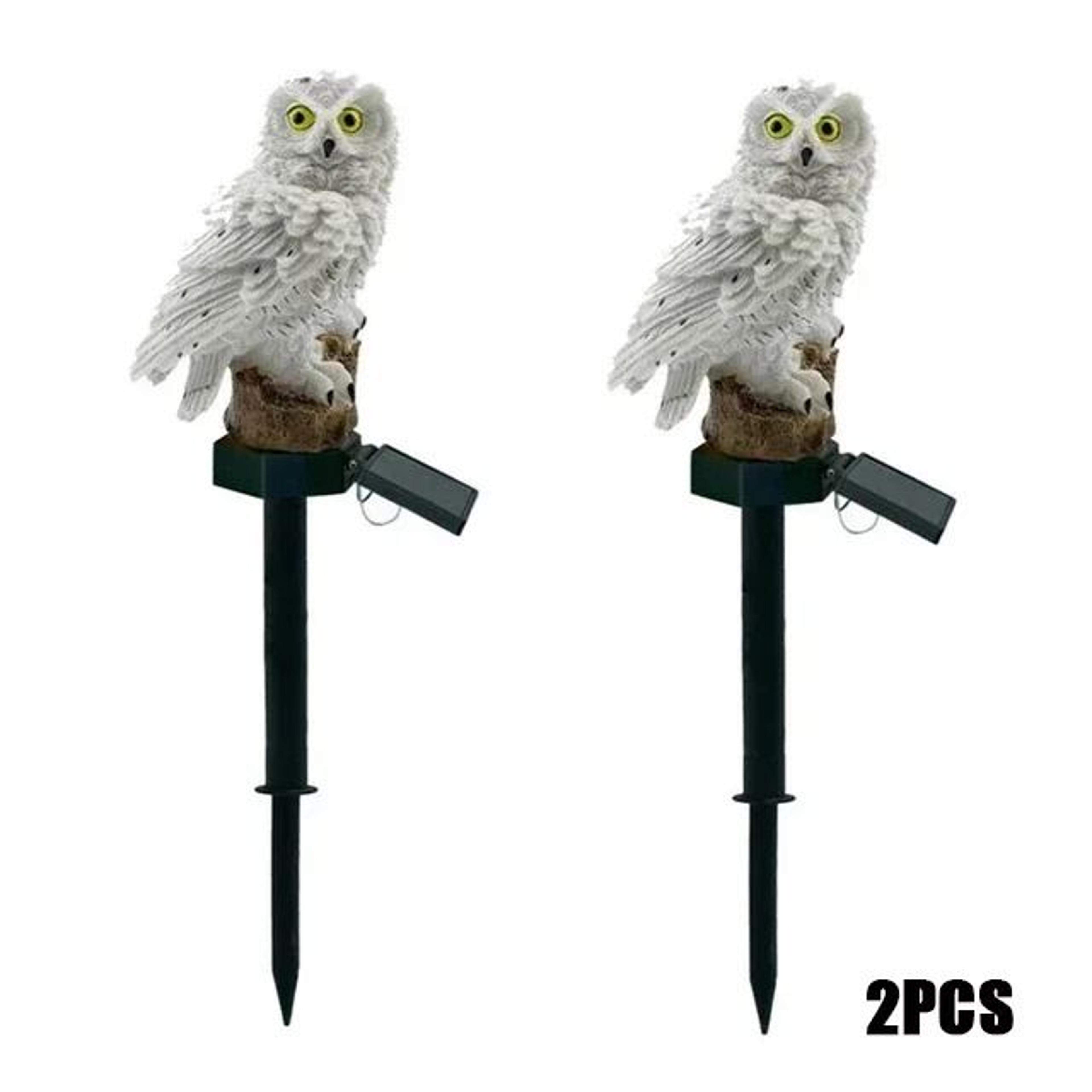 Waterproof Outdoor Solar Owl Garden Lamp LED Stake Decoration Light 8