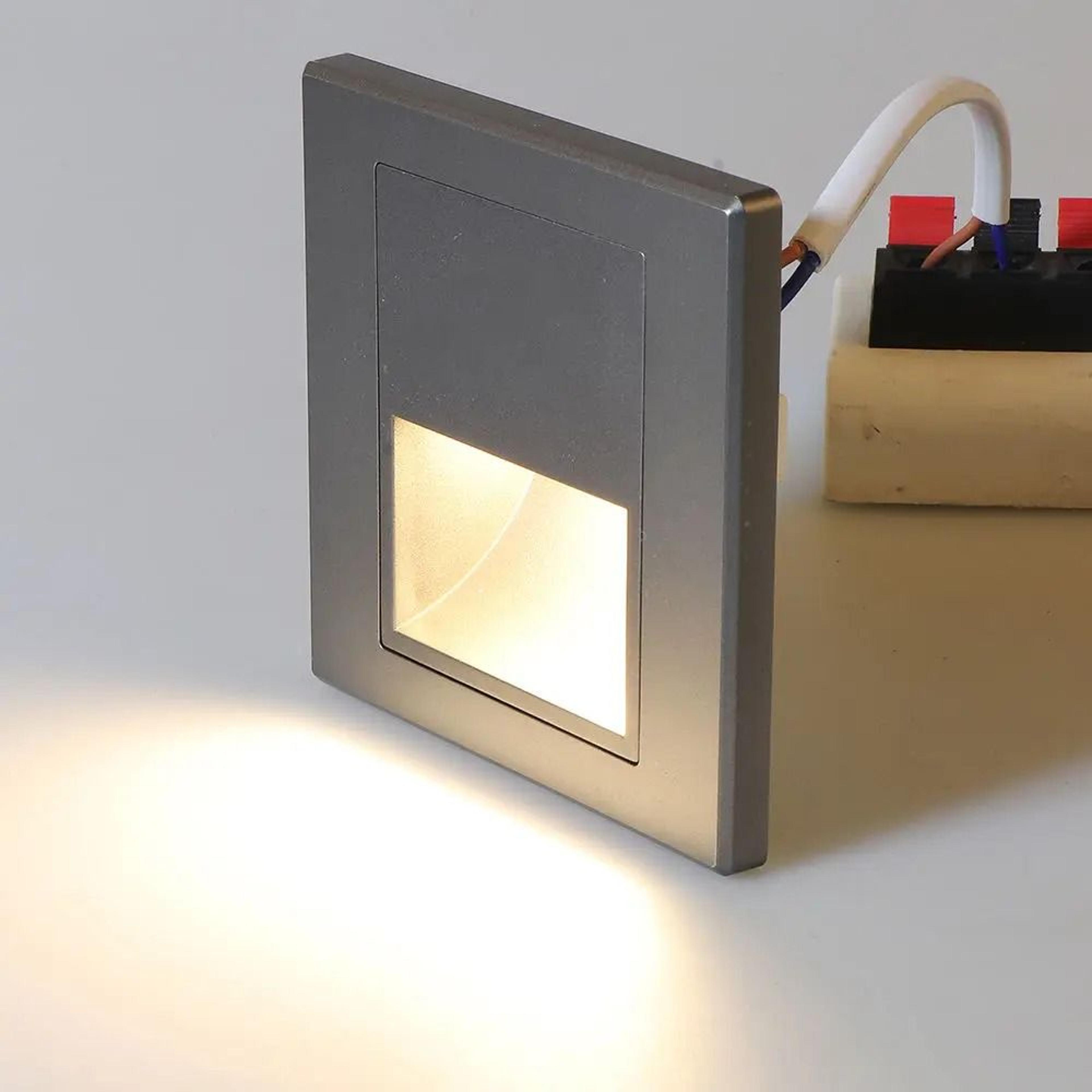 Recessed LED Staircase  Wall Night Light With PIR Motion  DayNight Sensor AC 110V220V 4