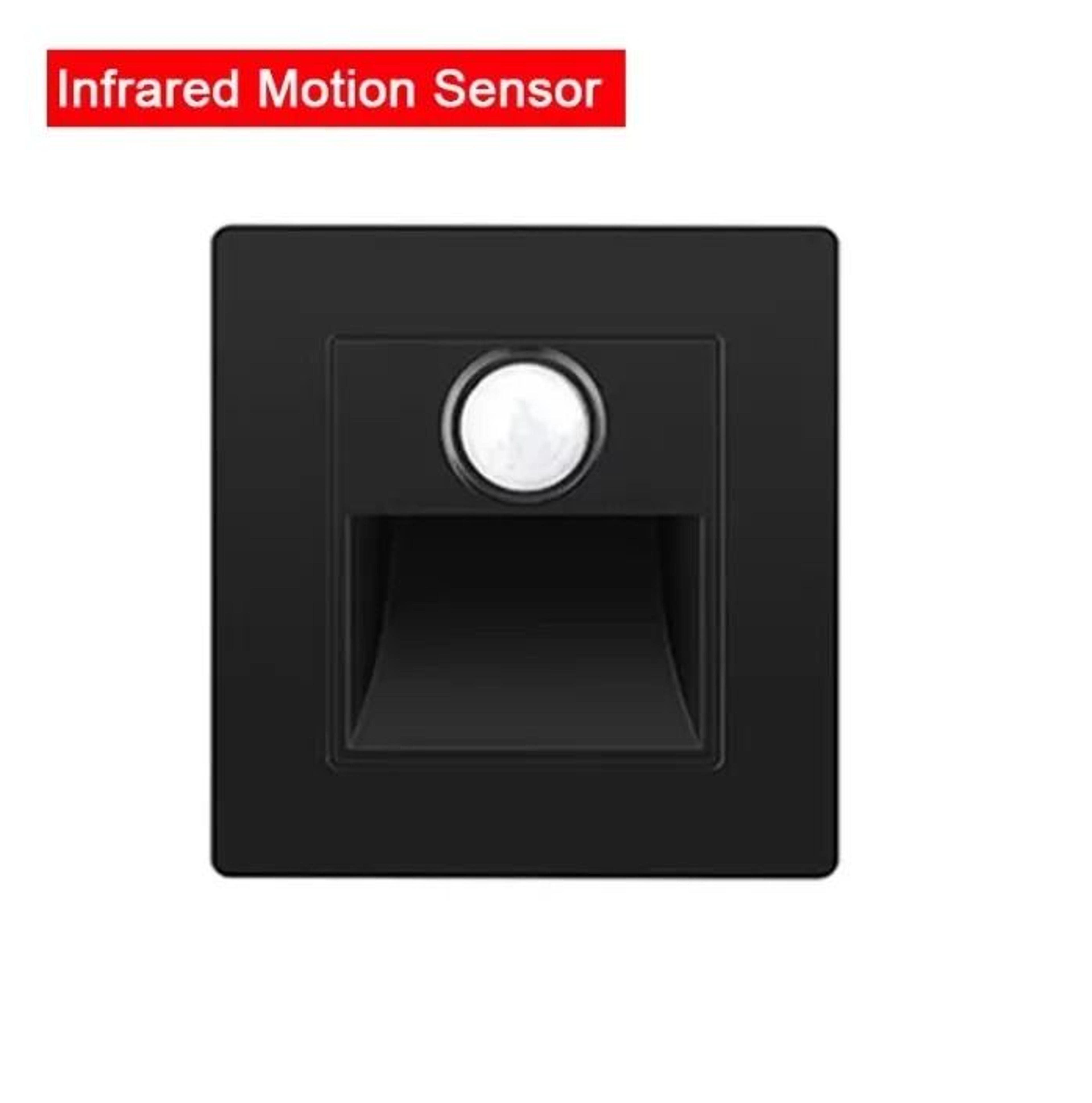 Recessed LED Staircase  Wall Night Light With PIR Motion  DayNight Sensor AC 110V220V 14