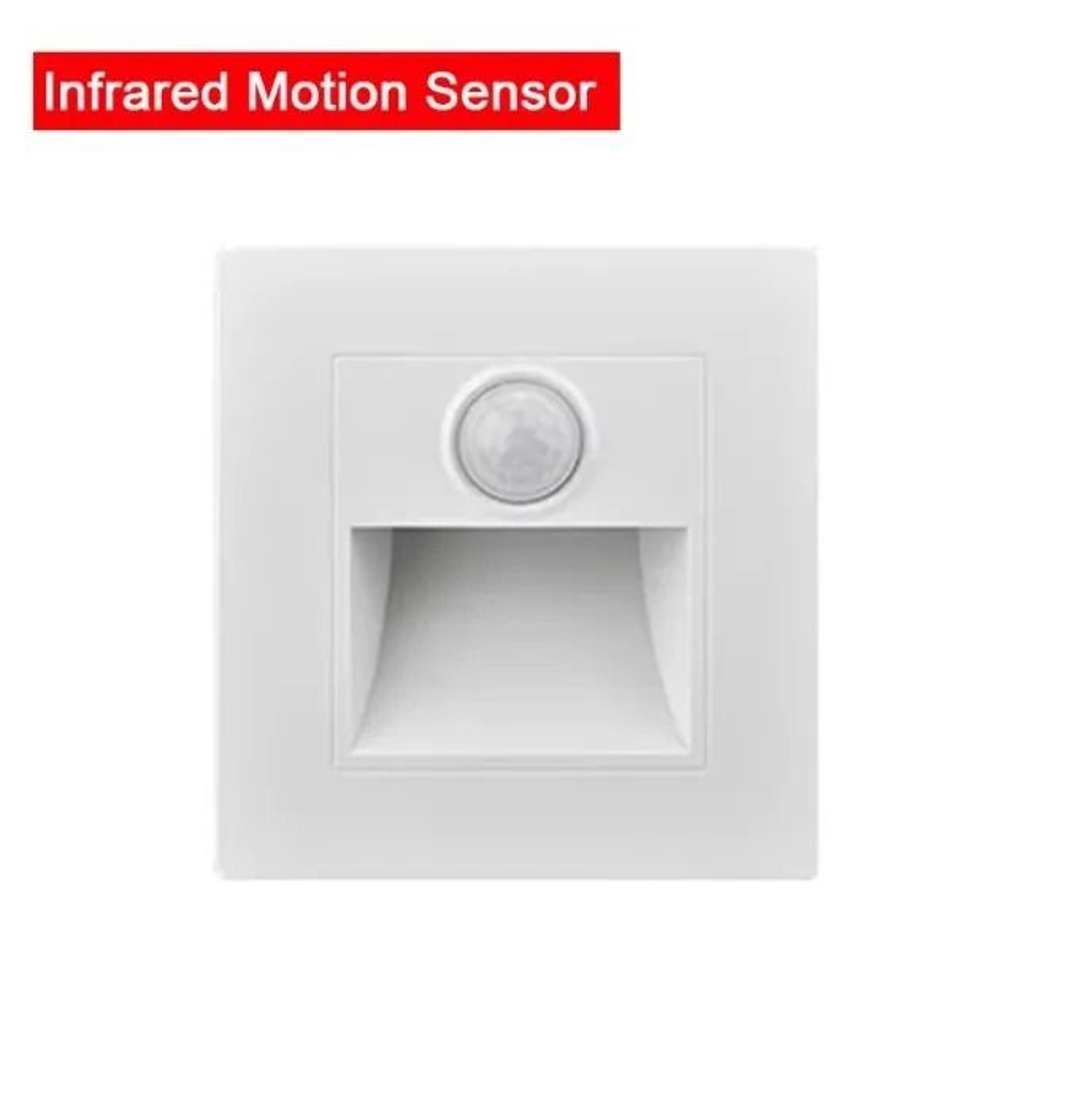 Recessed LED Staircase  Wall Night Light With PIR Motion  DayNight Sensor AC 110V220V 8