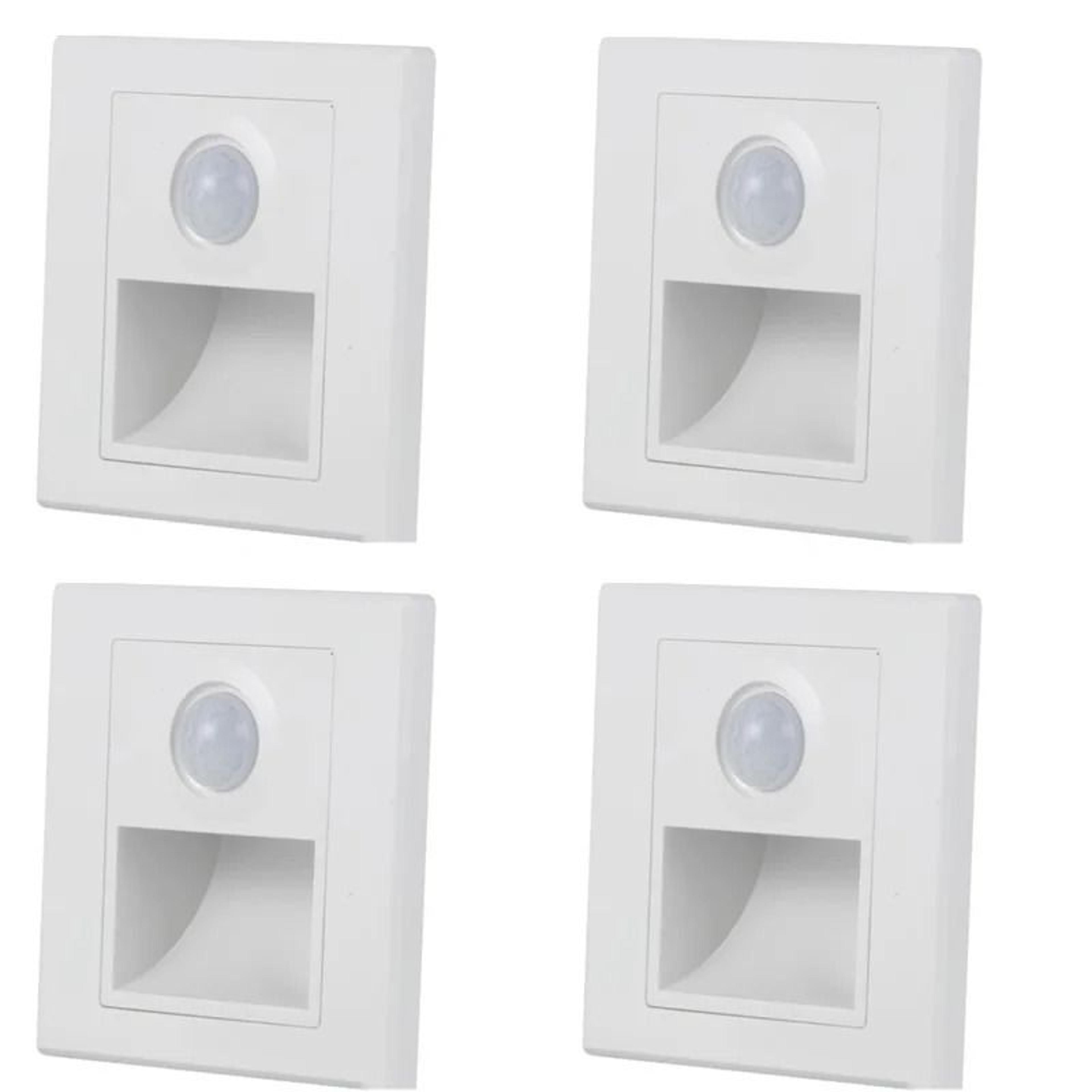Recessed LED Staircase  Wall Night Light With PIR Motion  DayNight Sensor AC 110V220V 19