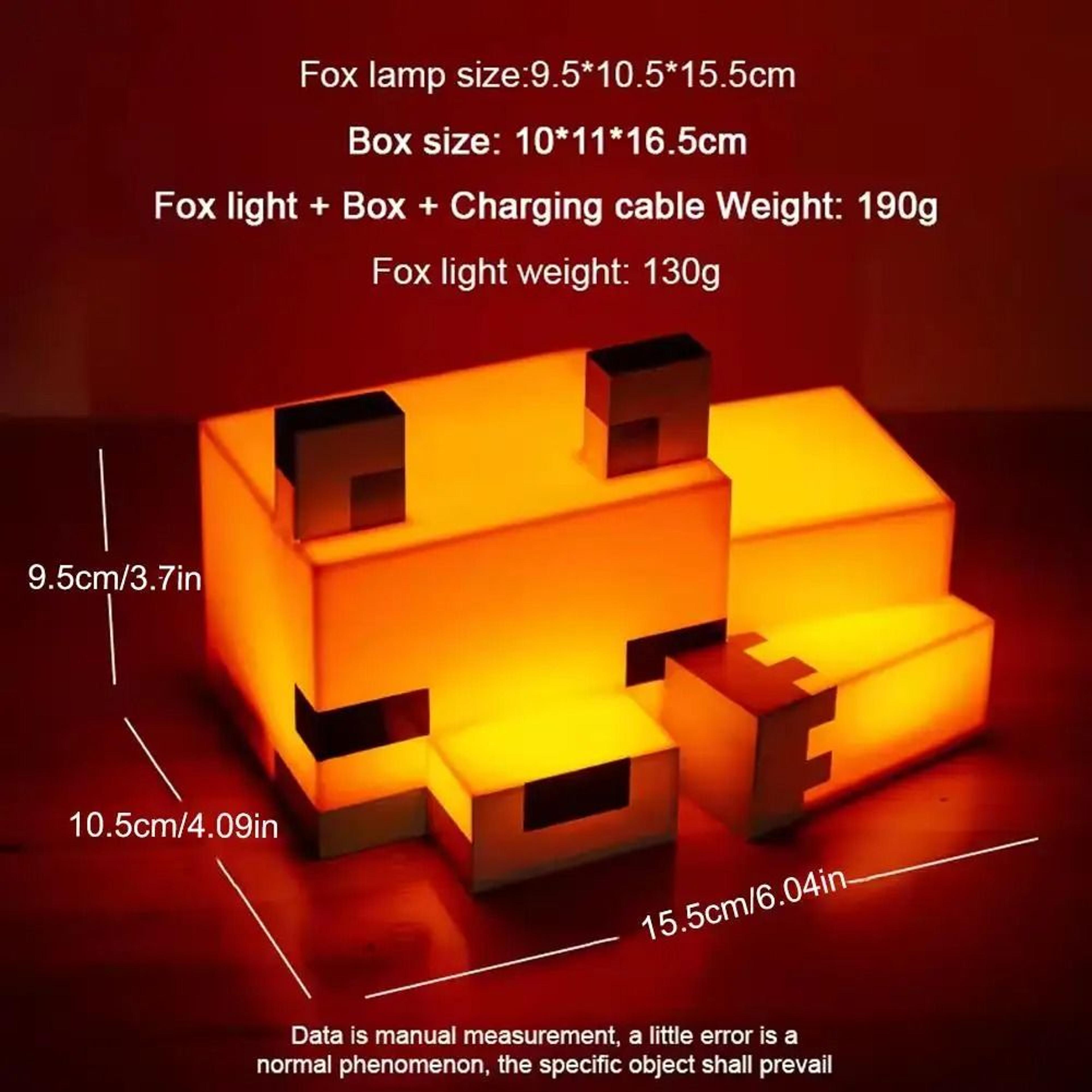Officially Licensed Cute Fox LED Night Light Soft Orange Glow Gaming Room  Bedroom Lamp 2