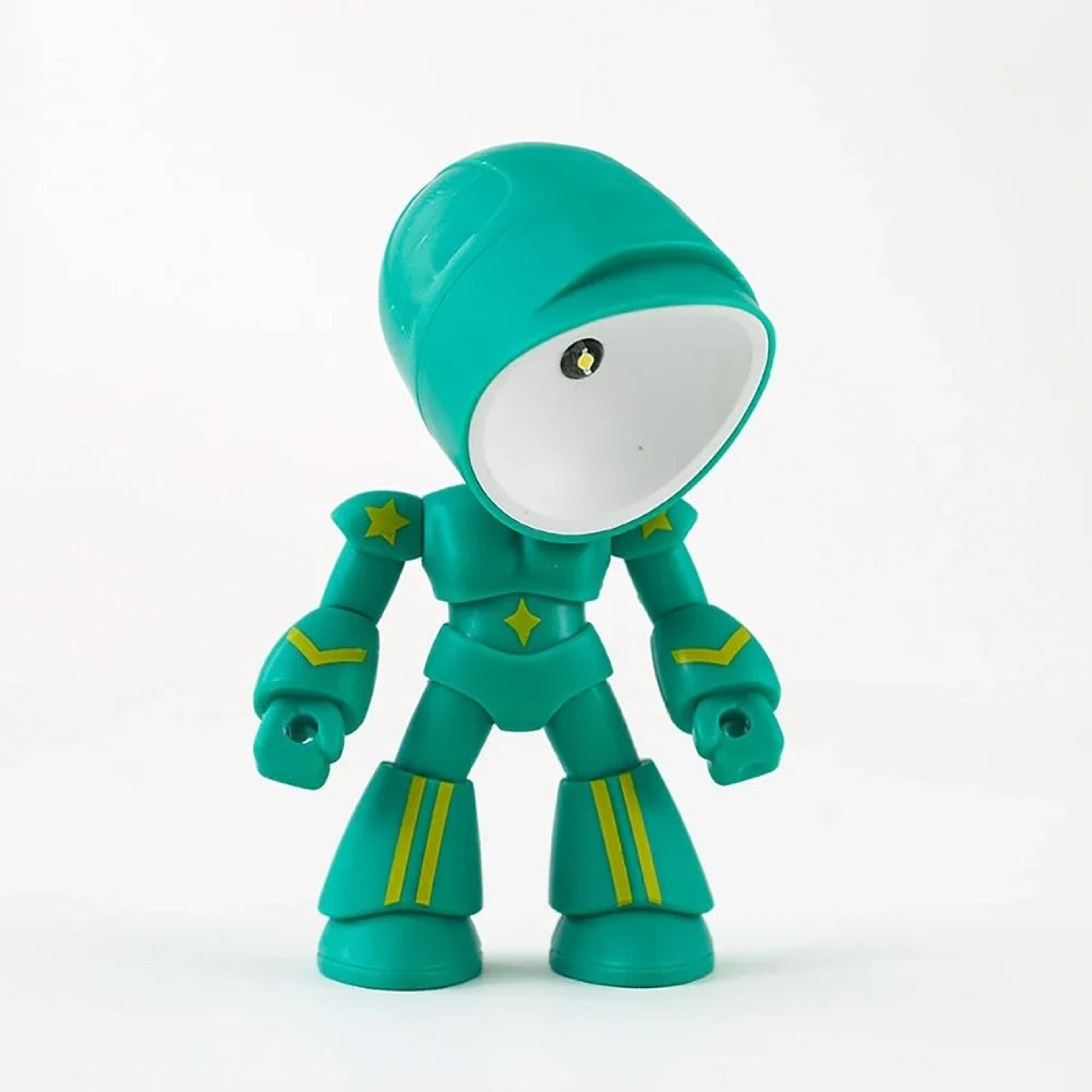 Mini Cartoon Hero Police LED Desk Lamp  Night Light Cute Bedroom Desktop Ornament 28