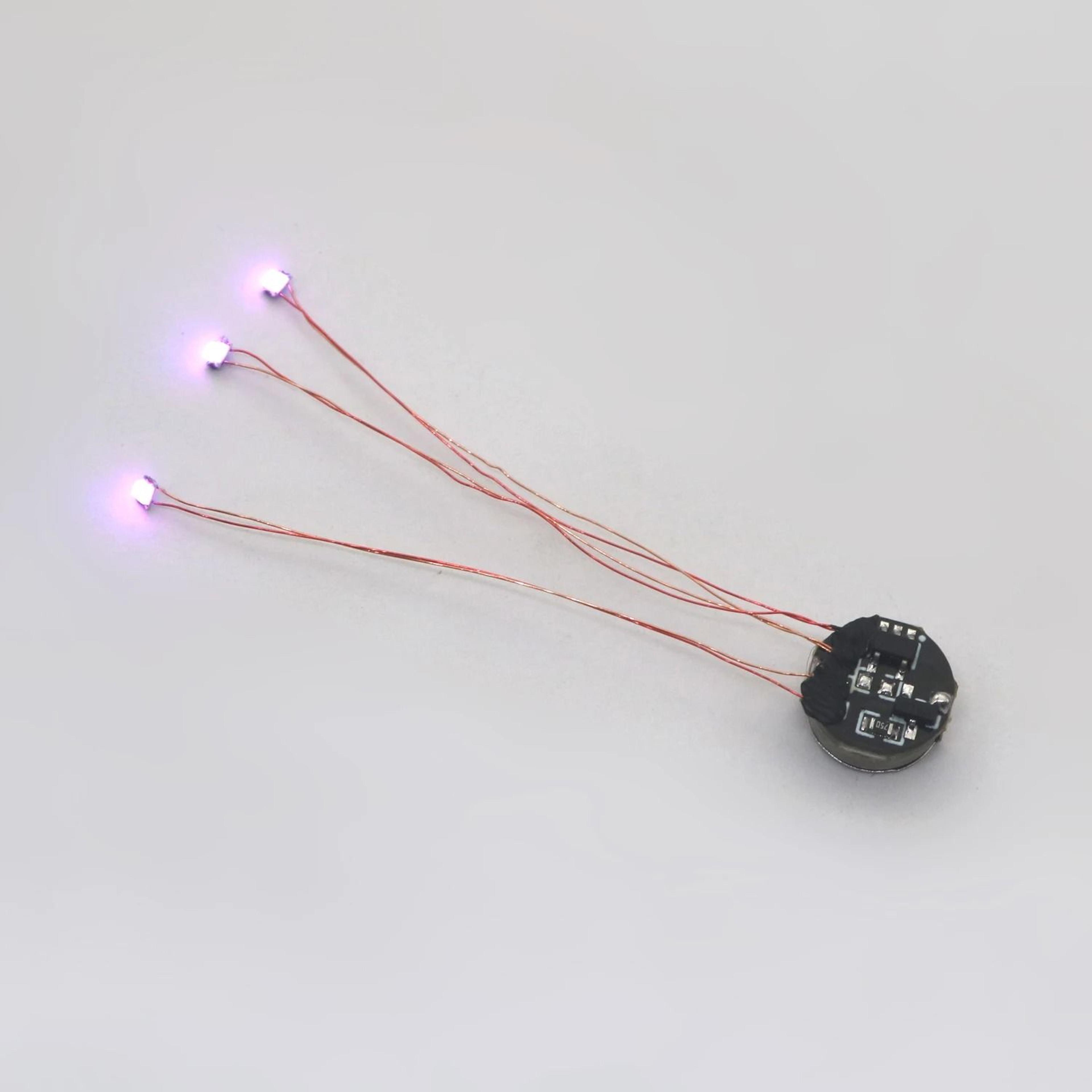 Mini 5cm Magnetic Control LED Magnetron Light BatteryOperated DIY Diorama  Gundam Lamp 4