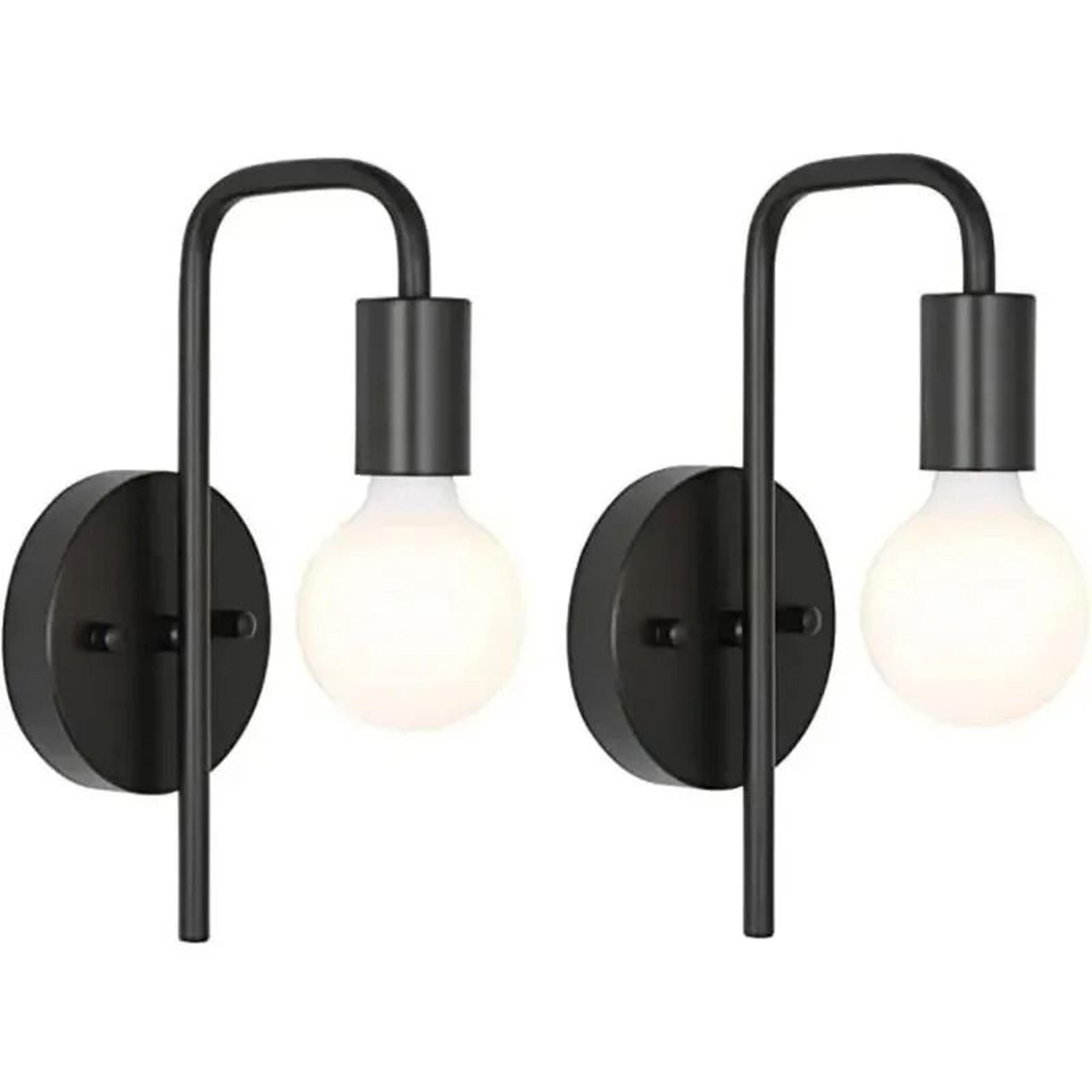 Nordic Curved Pipe Iron Wall Sconce Modern E27 Interior Decor Light For Living Room  Bedroom 4