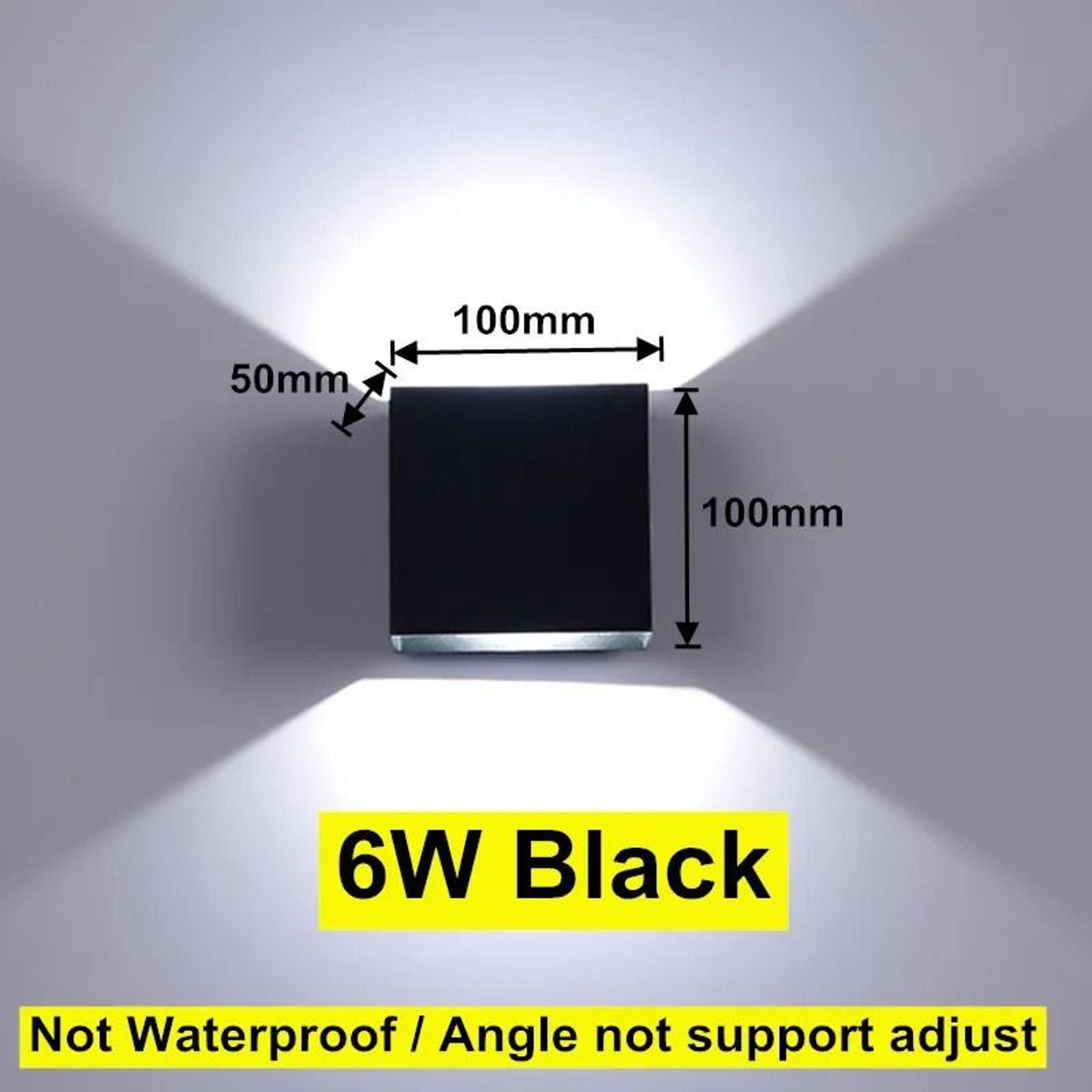 IP65 Waterproof Aluminum Cube LED Wall Lamp Adjustable 6W12W Indoor  Outdoor Surface Mount Sconce 7