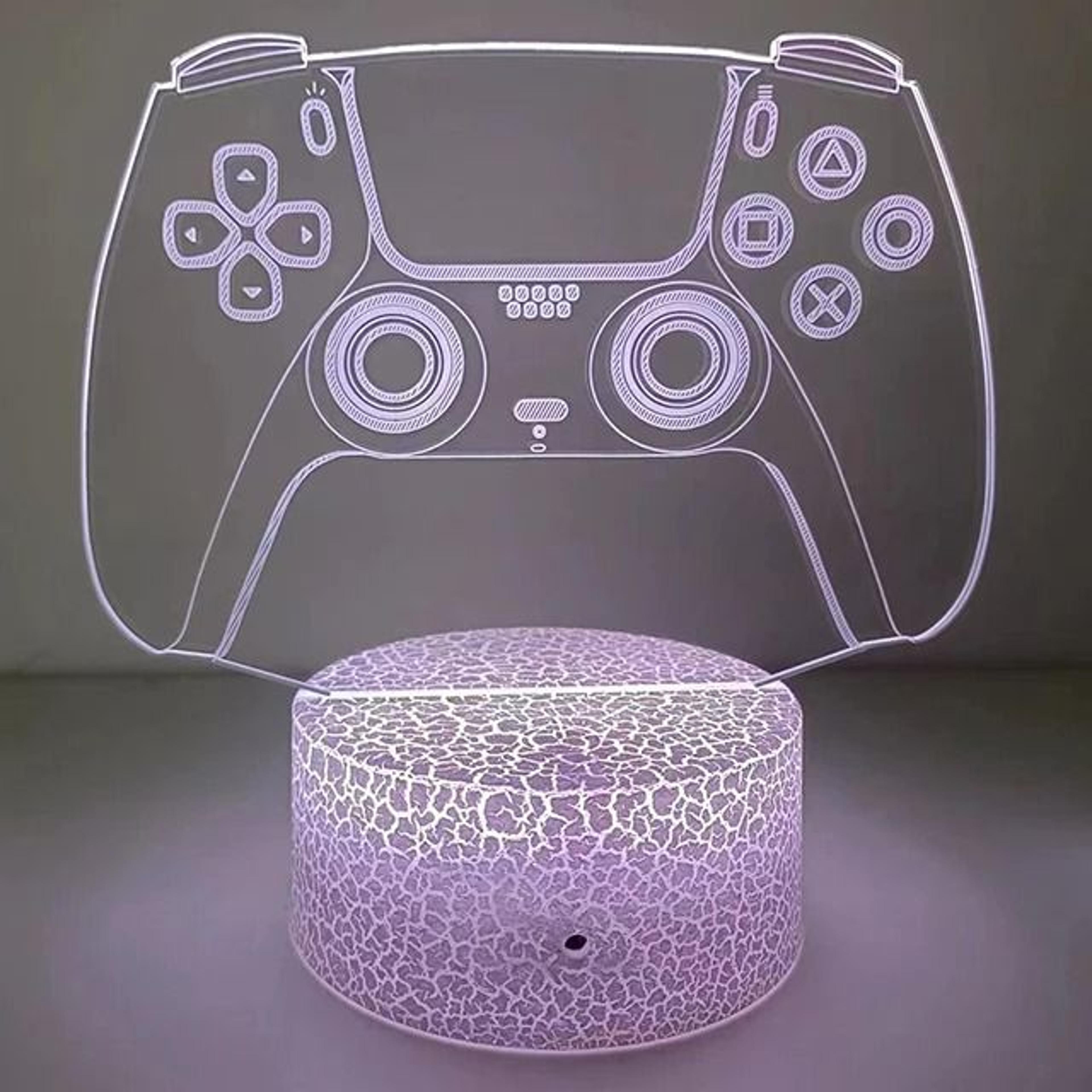 3D Optical Illusion Gaming Headset LED Lamp MultiColor Game Zone Desk Nightlight 3