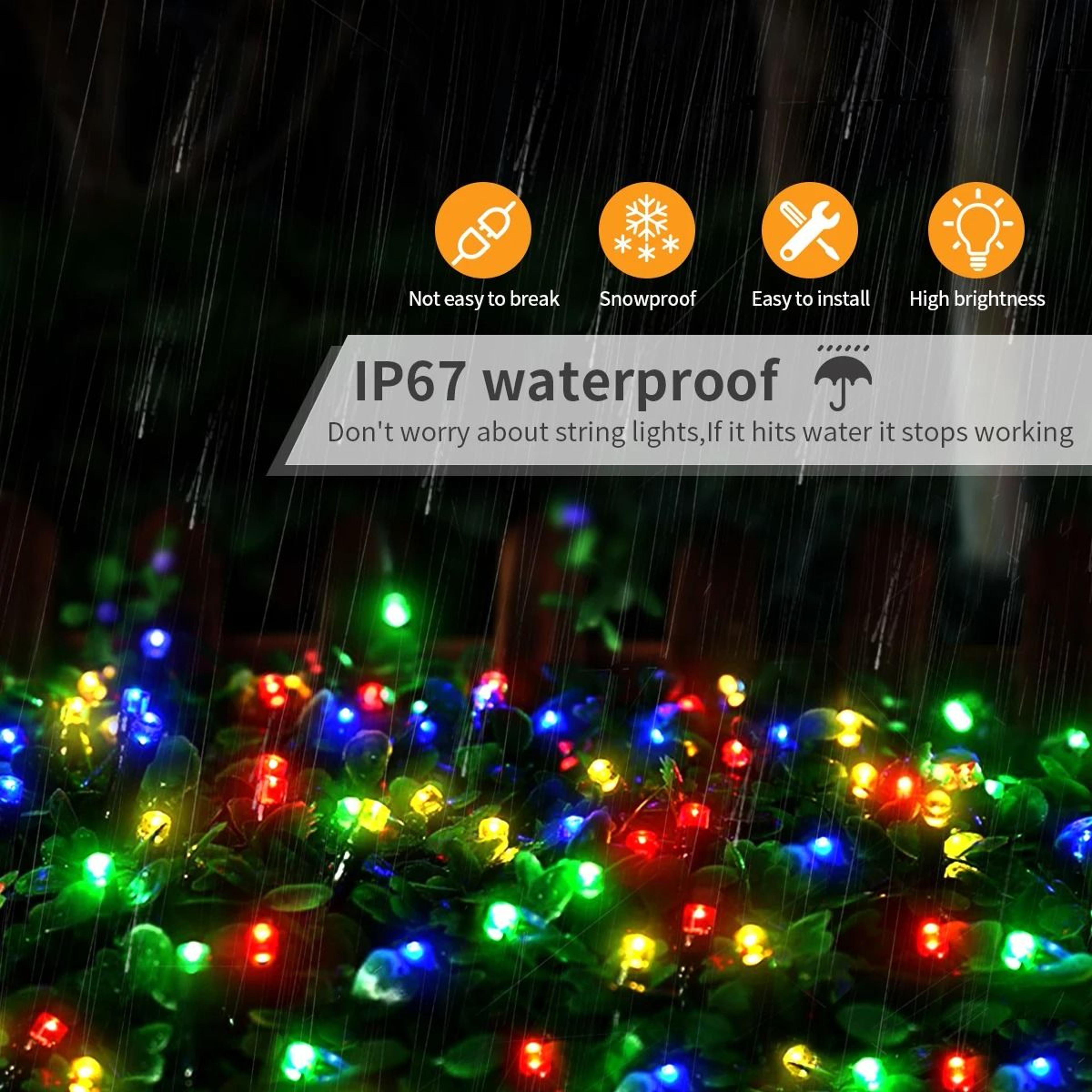 HighDensity Plugin LED Curtain Fairy String Lights For Garden  Event Decor 3