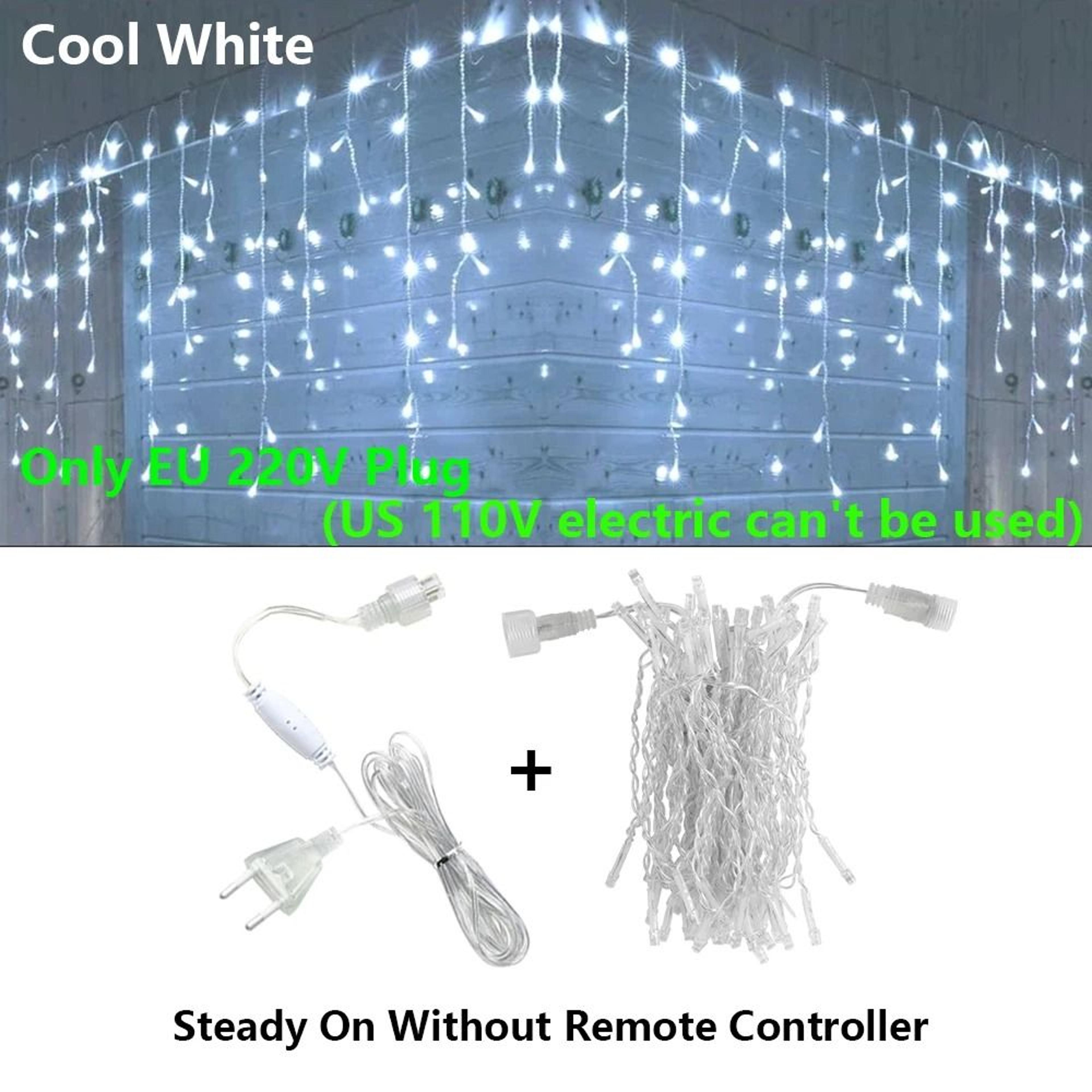 USB Remote Control LED Curtain Fairy Lights 3x3M  6x3M For Bedroom  Party Decor 8