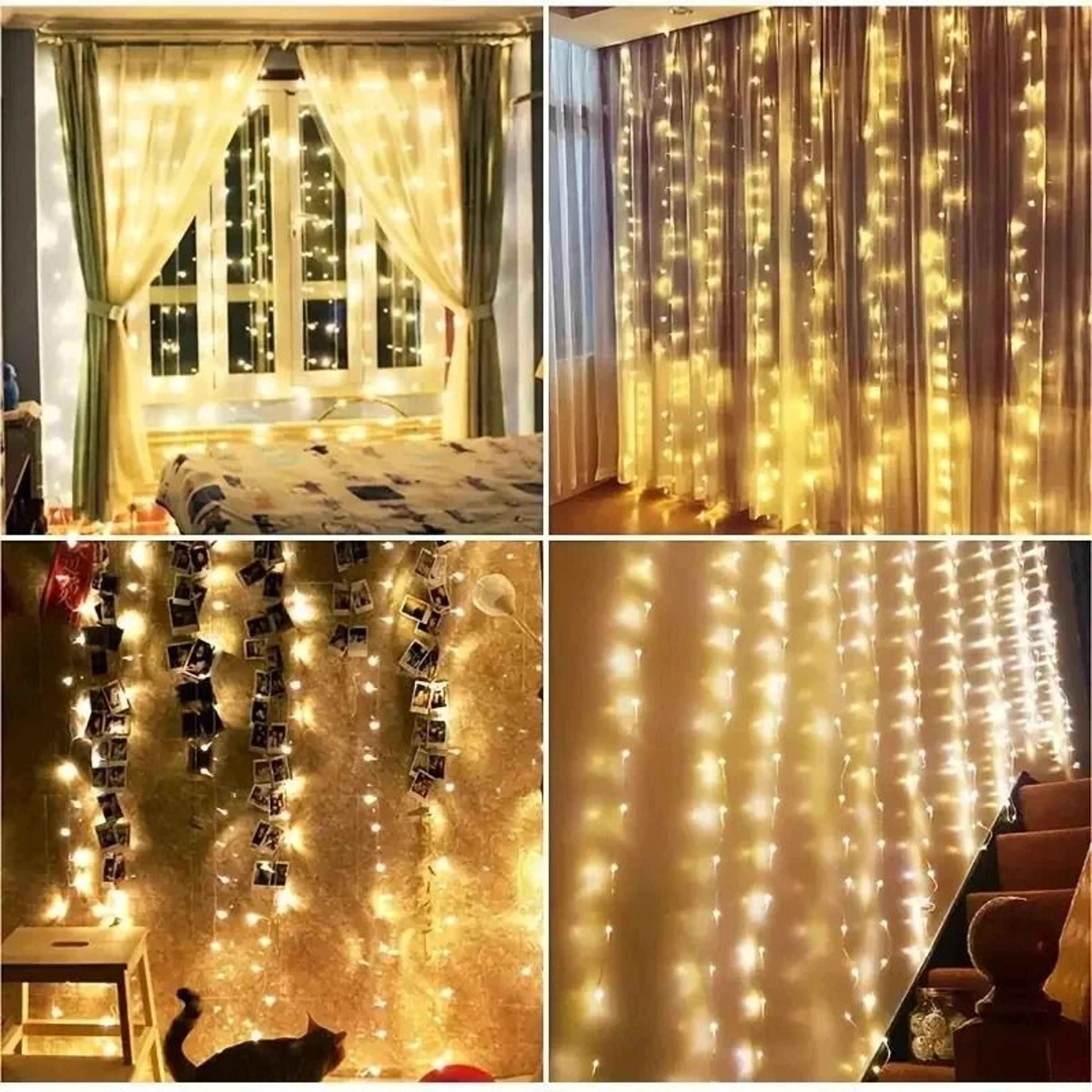 USB Remote Control LED Curtain Fairy Lights 3M4M6M For Bedroom  Holiday Decor 3