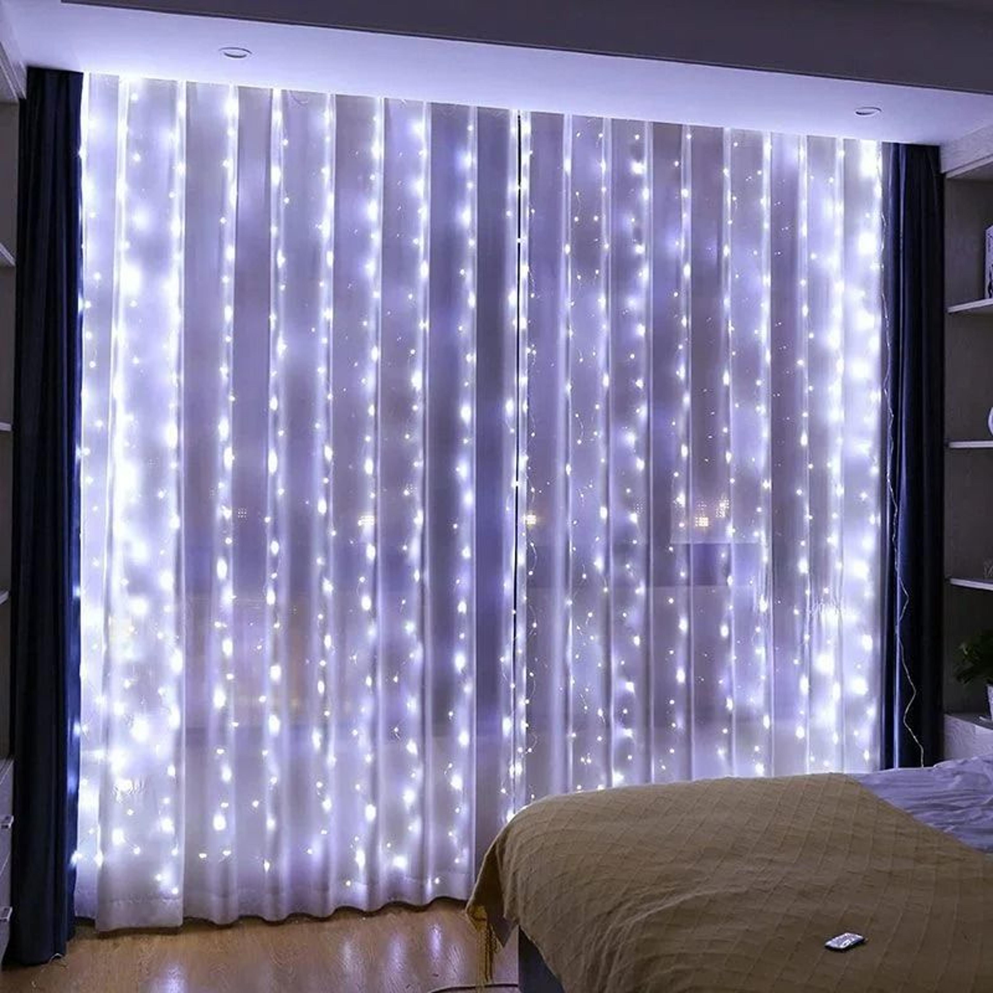 3M6M USB Remote Control LED Curtain Fairy Lights For Bedroom  Living Room Decor 2