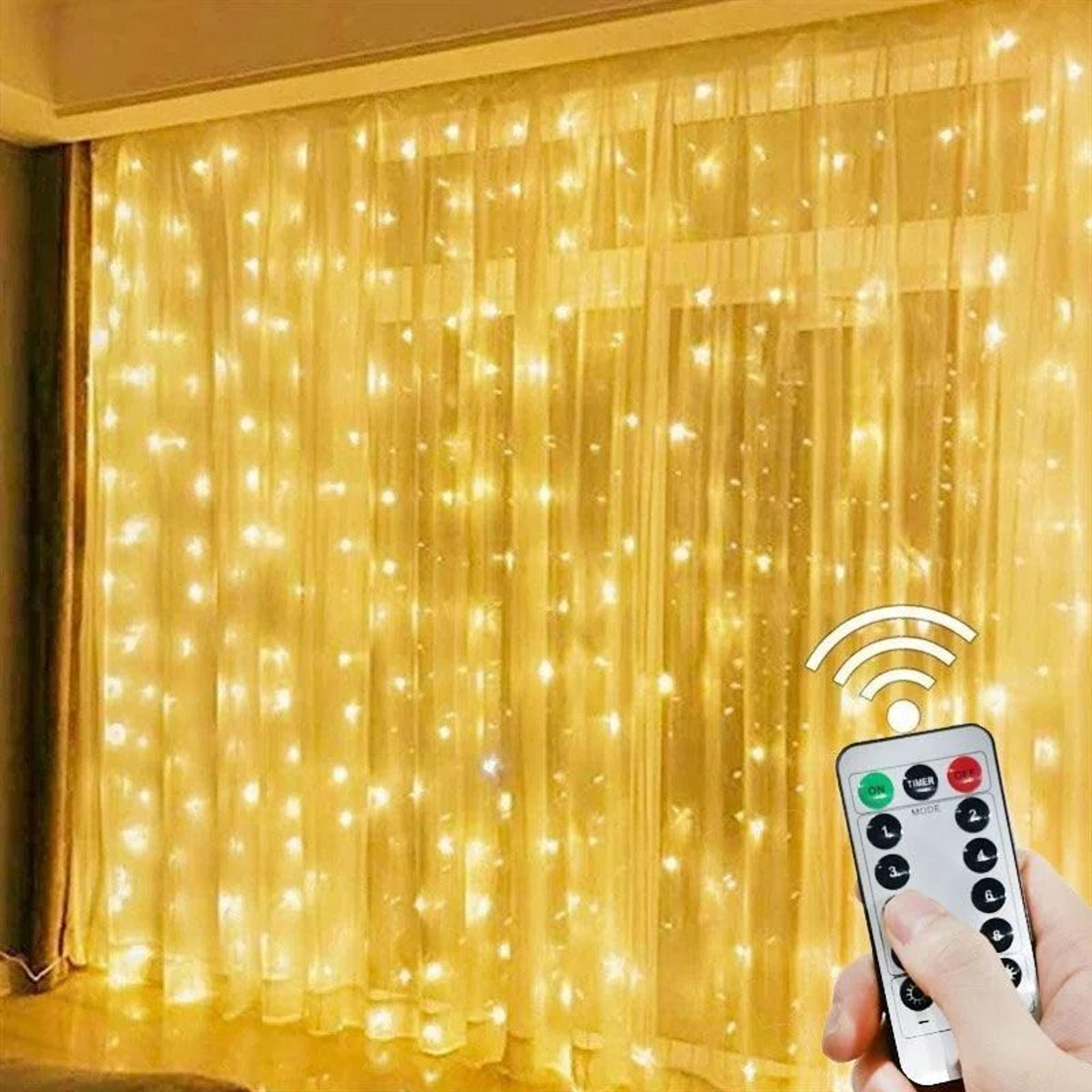 3M6M USB Remote Control LED Curtain Fairy Lights For Bedroom  Living Room Decor 1