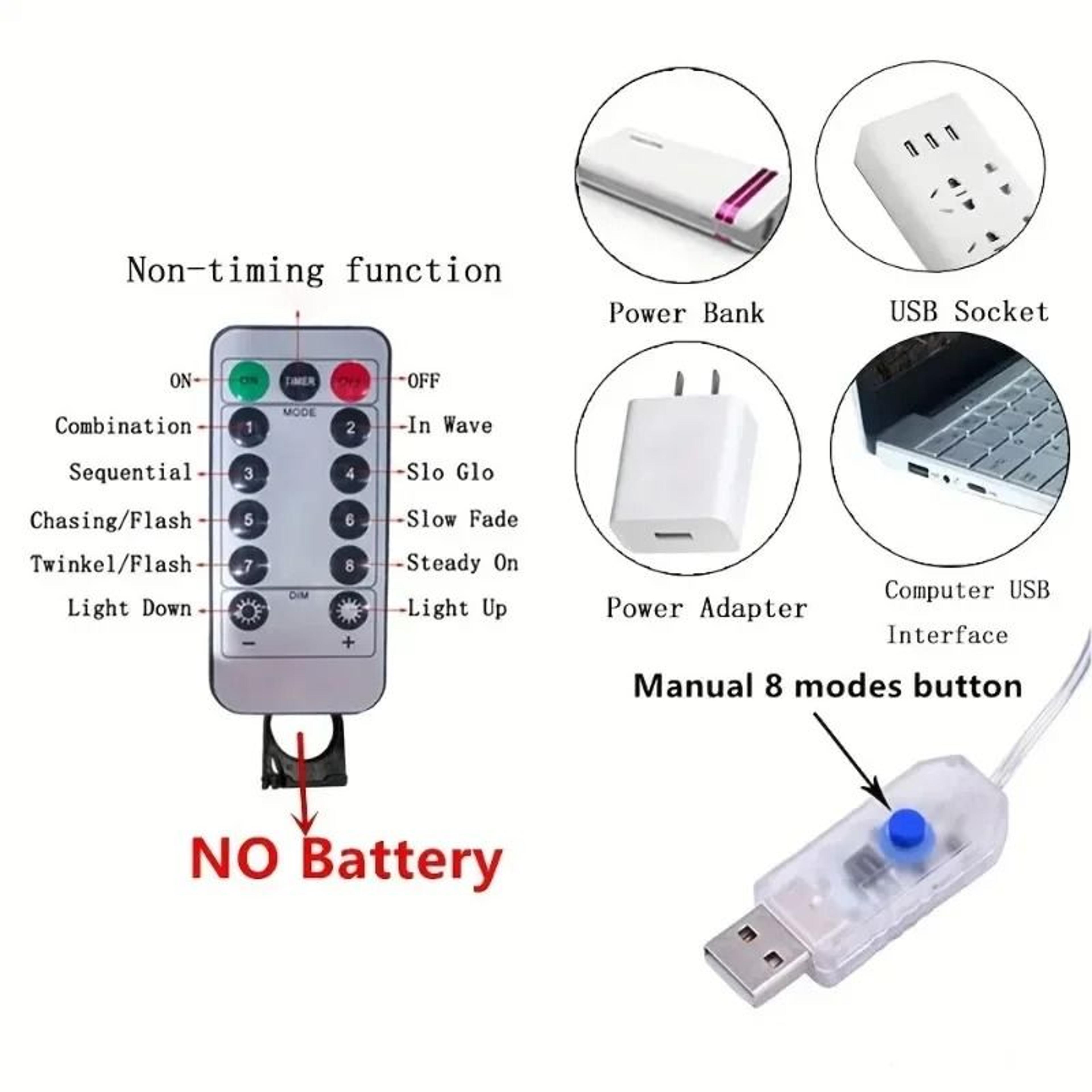 USB Remote Control LED Curtain Garland Fairy Lights 3M6M For Window  Party Decor 1