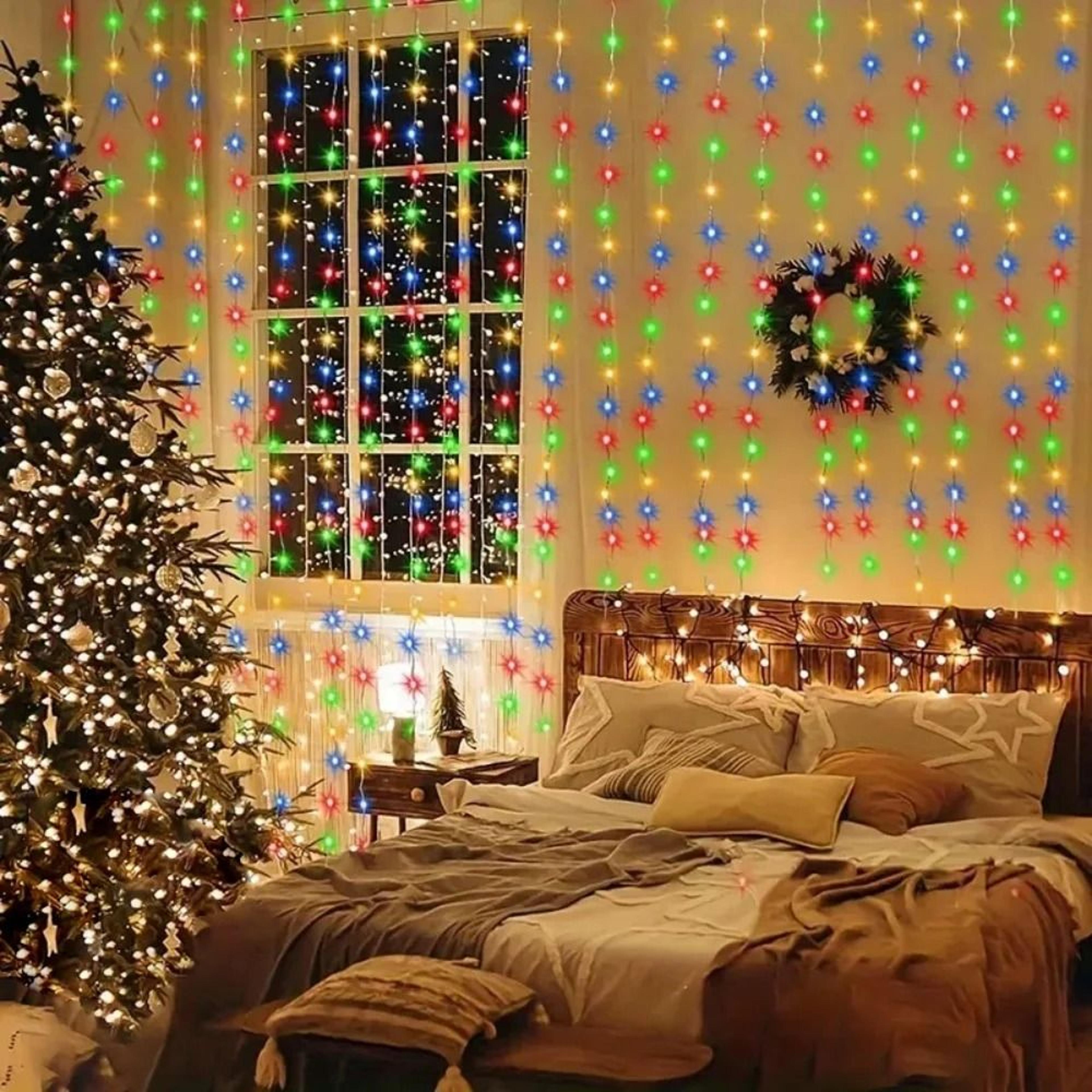 MultiSize USB LED Curtain Fairy String Lights 3M4M6M For Ramadan  Festive Decor 2