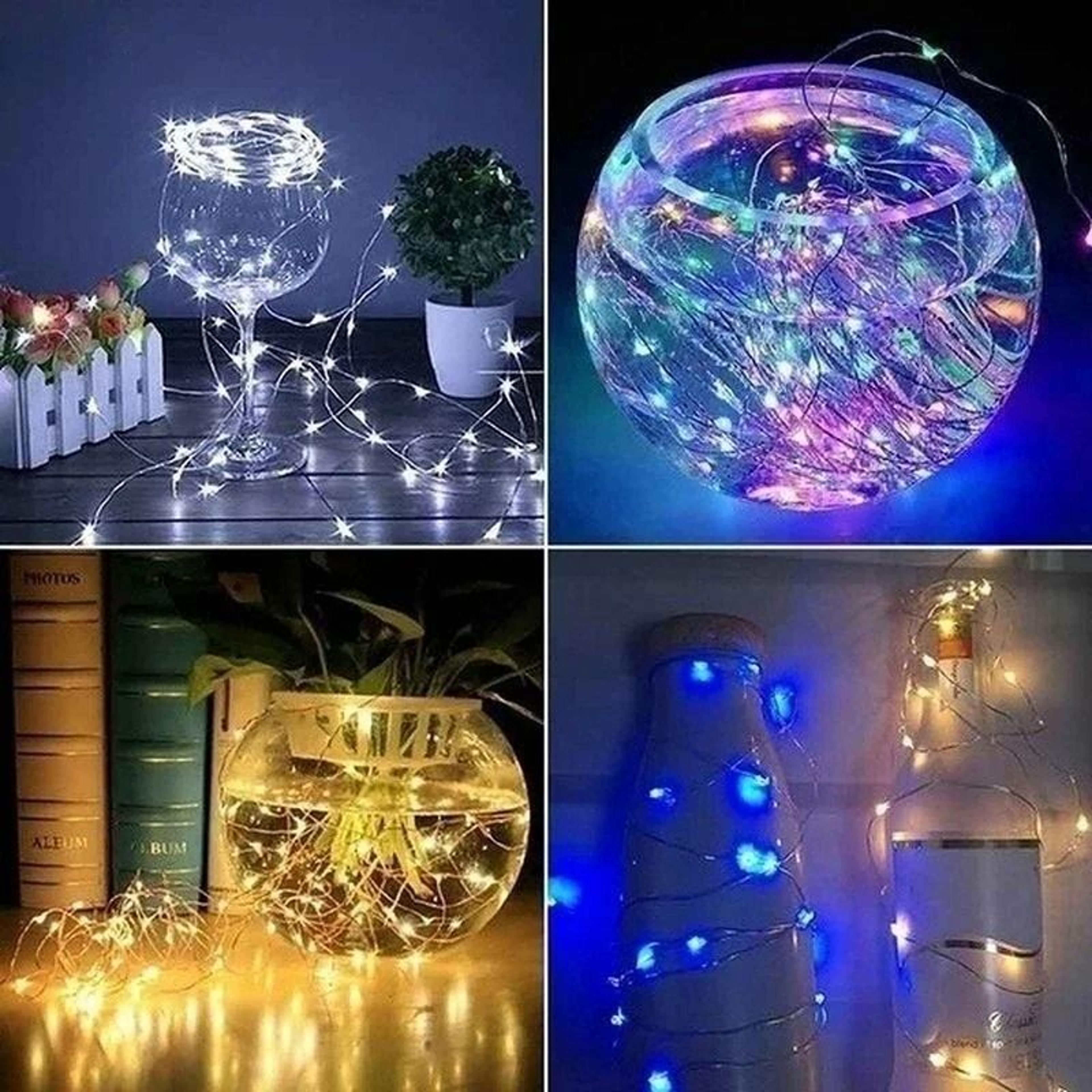 MultiPack Micro LED Fairy Lights With Button Battery For Bedroom Garden  Holiday Decor 4