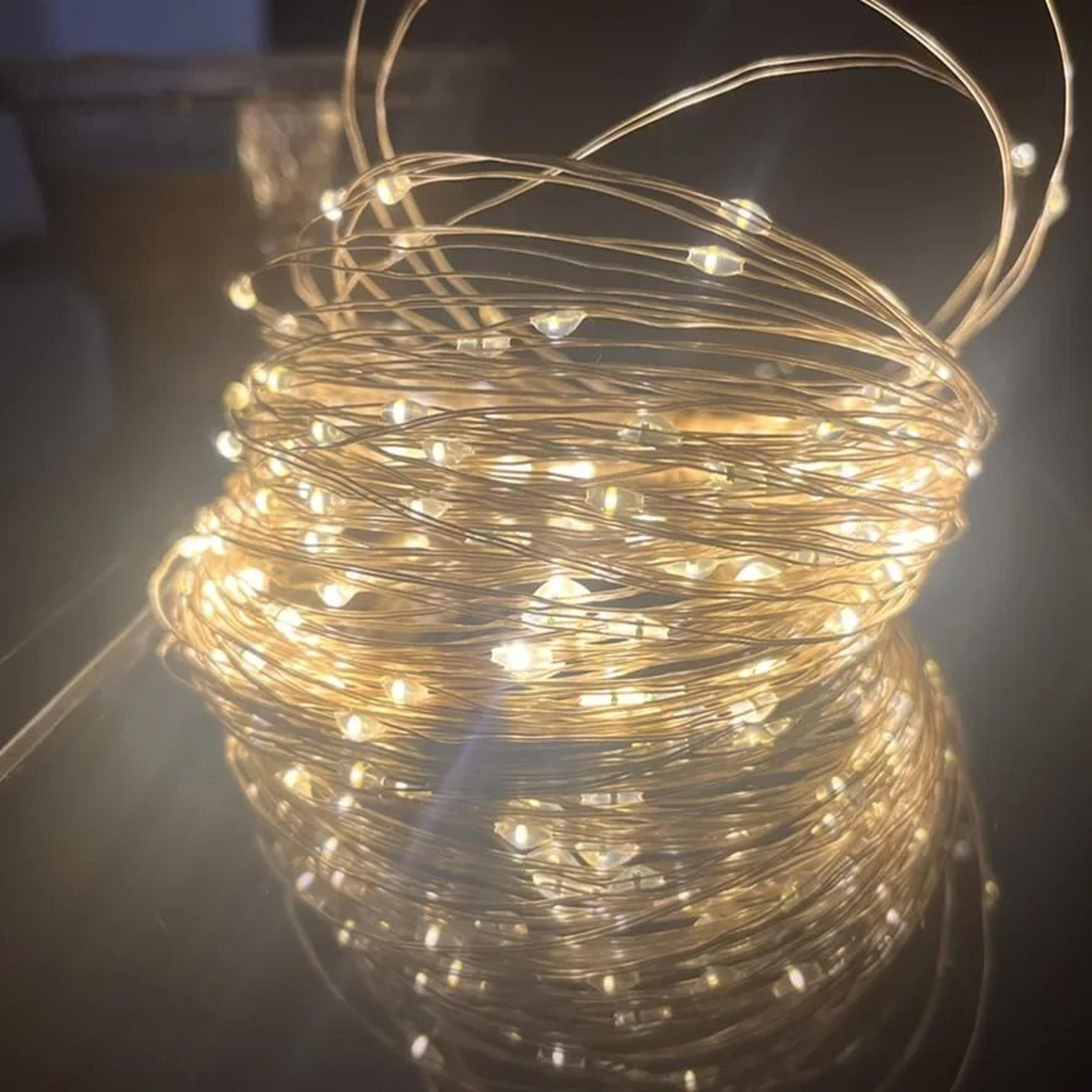 5M Waterproof Battery Operated Copper Wire LED Fairy String Lights For Wedding  Holiday DIY Decor 6