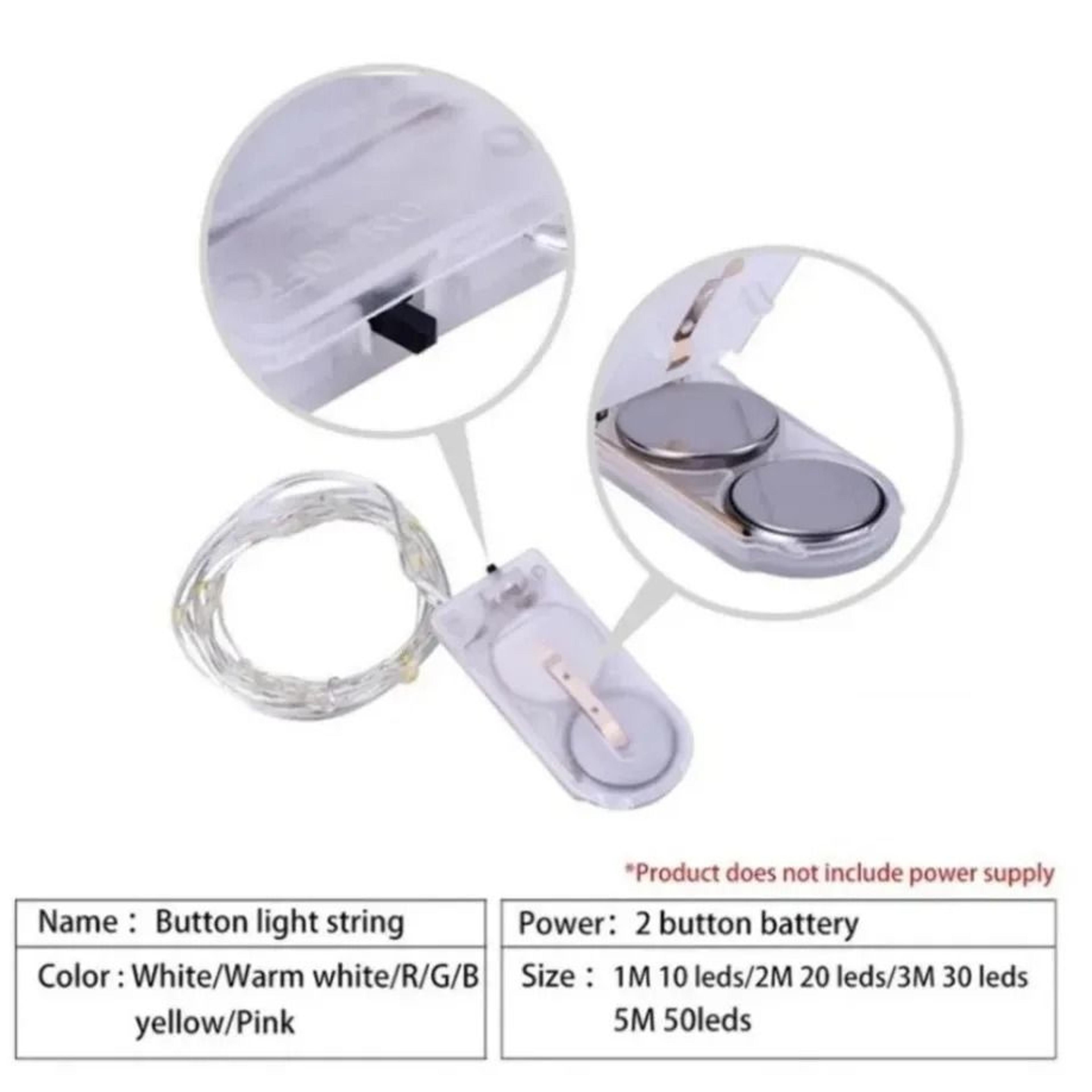 5M Waterproof Battery Operated Copper Wire LED Fairy String Lights For Wedding  Holiday DIY Decor 5