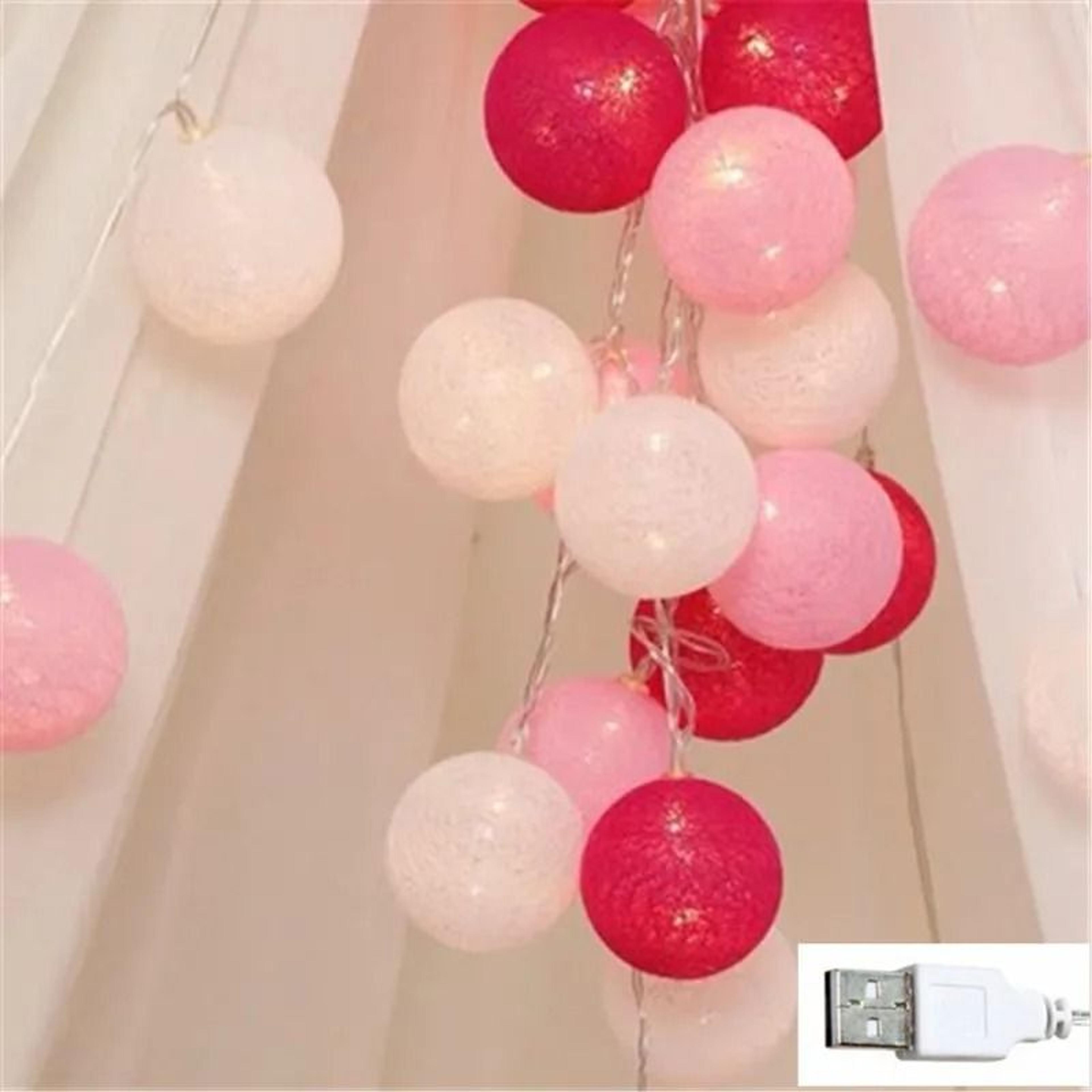 Handcrafted Cotton Thread Ball LED String Lights 102030 LEDs For Bedroom  Party Decor 15
