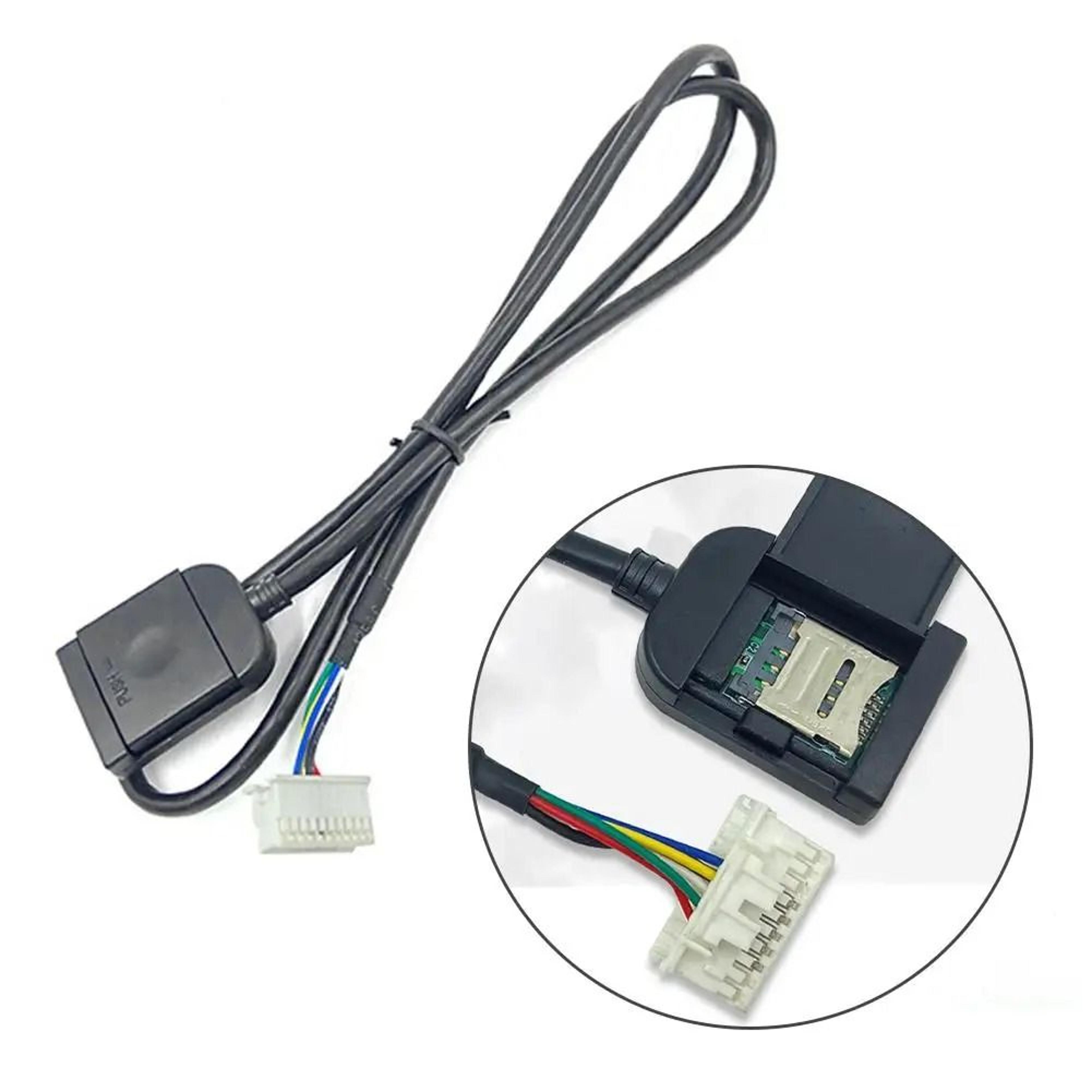 sim card slot adapter cable for android car radio multimedia gps 4g 20pin connector replacement wire