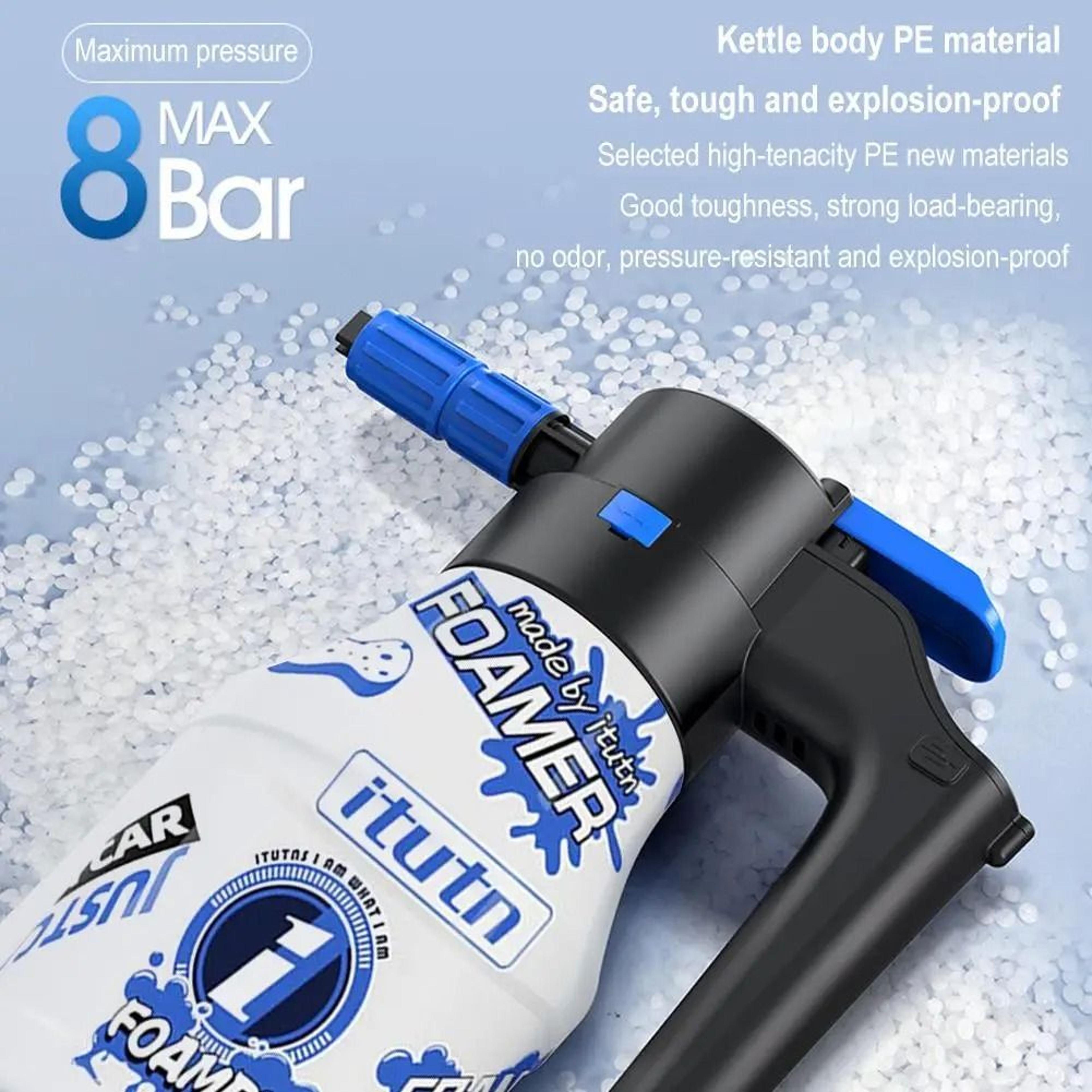 1.5l electric foam sprayer portable auto foaming pump sprayer 2600mah rechargeable lithium battery car wash foam lance