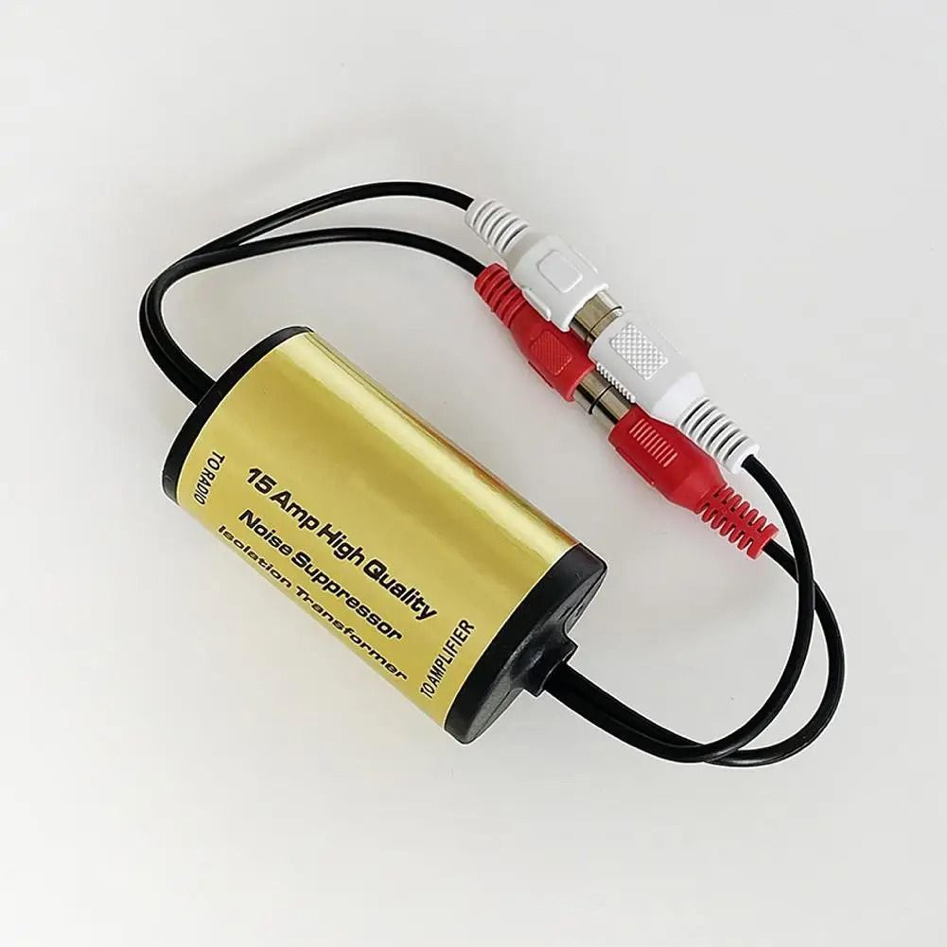 rca audio noise filter suppressor ground loop isolator for car and home stereo