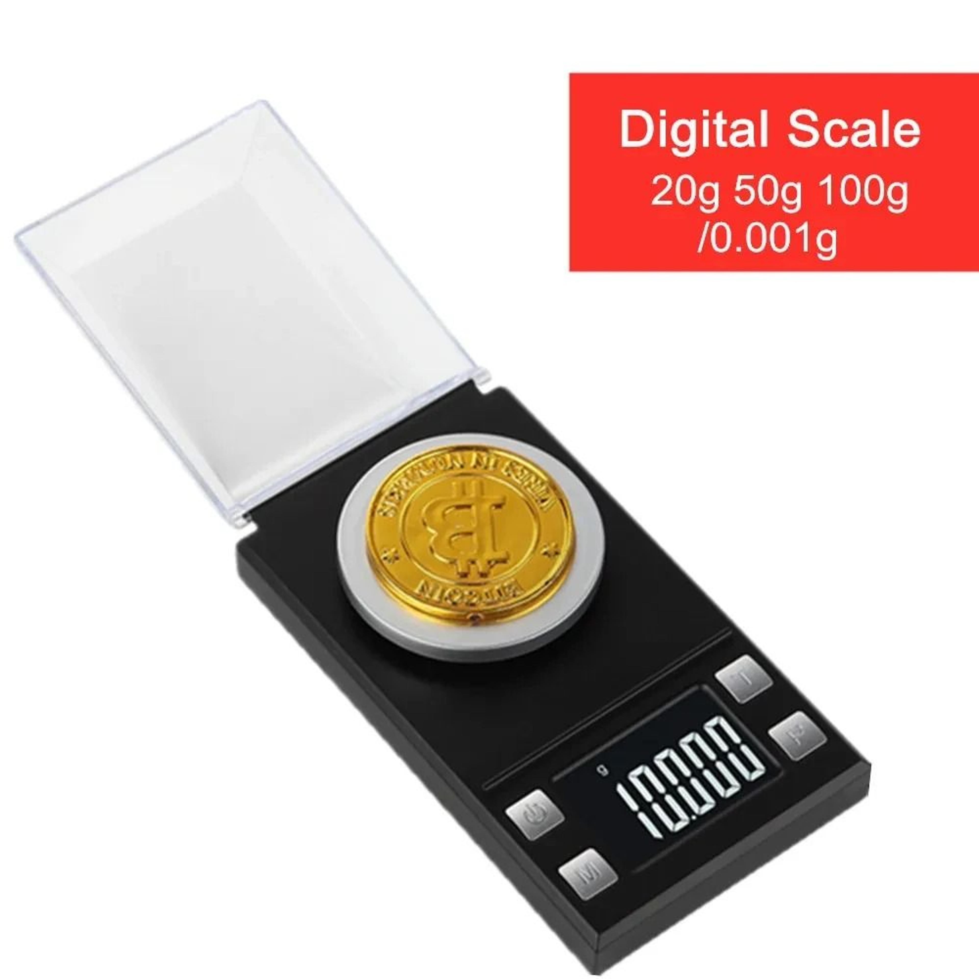 0.001g high precision digital jewelry scale (20g / 50g / 100g) portable pocket gem carat gold balance