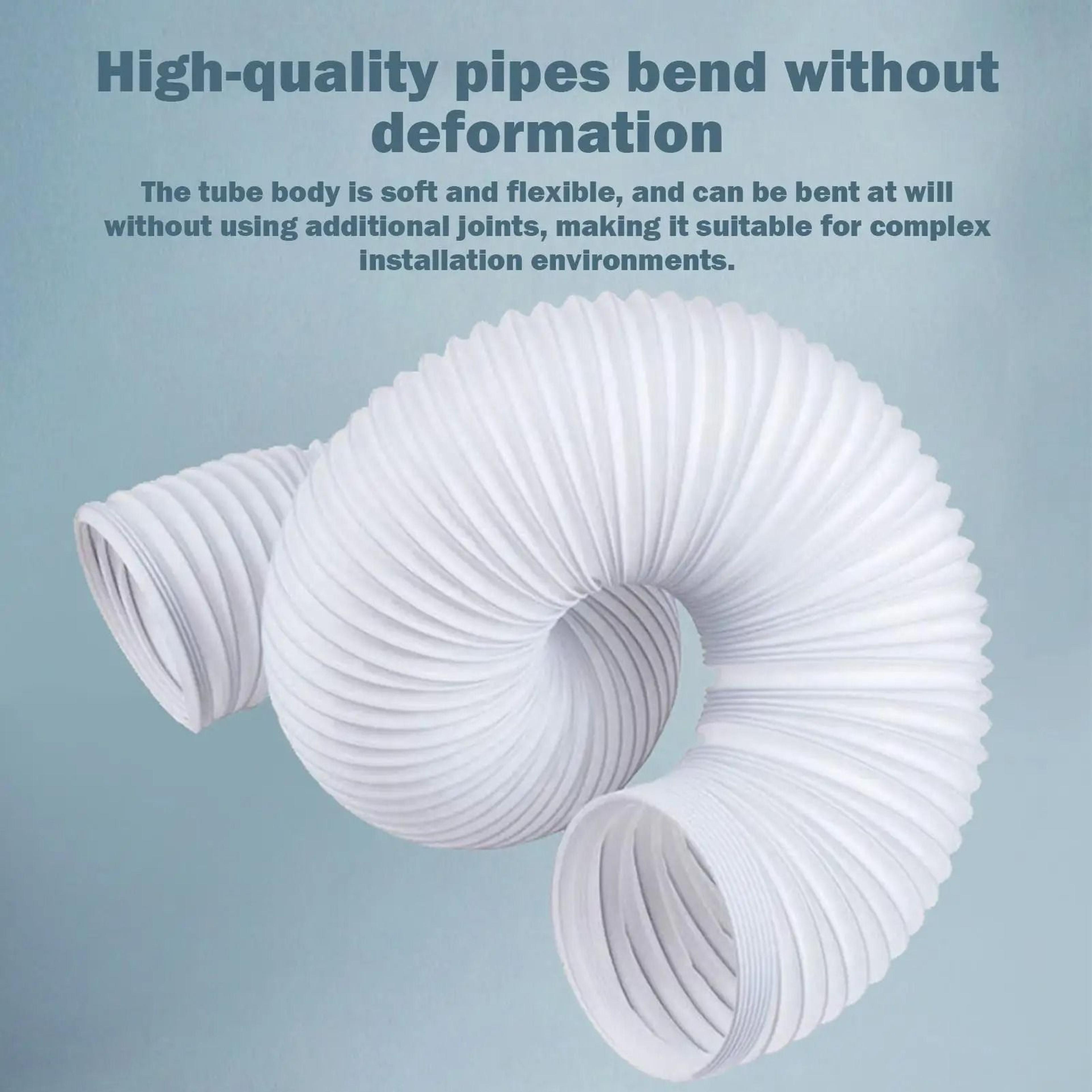 5.1" & 5.9" portable ac exhaust hose telescopic thickened flexible vent duct pipe for mobile air conditioner