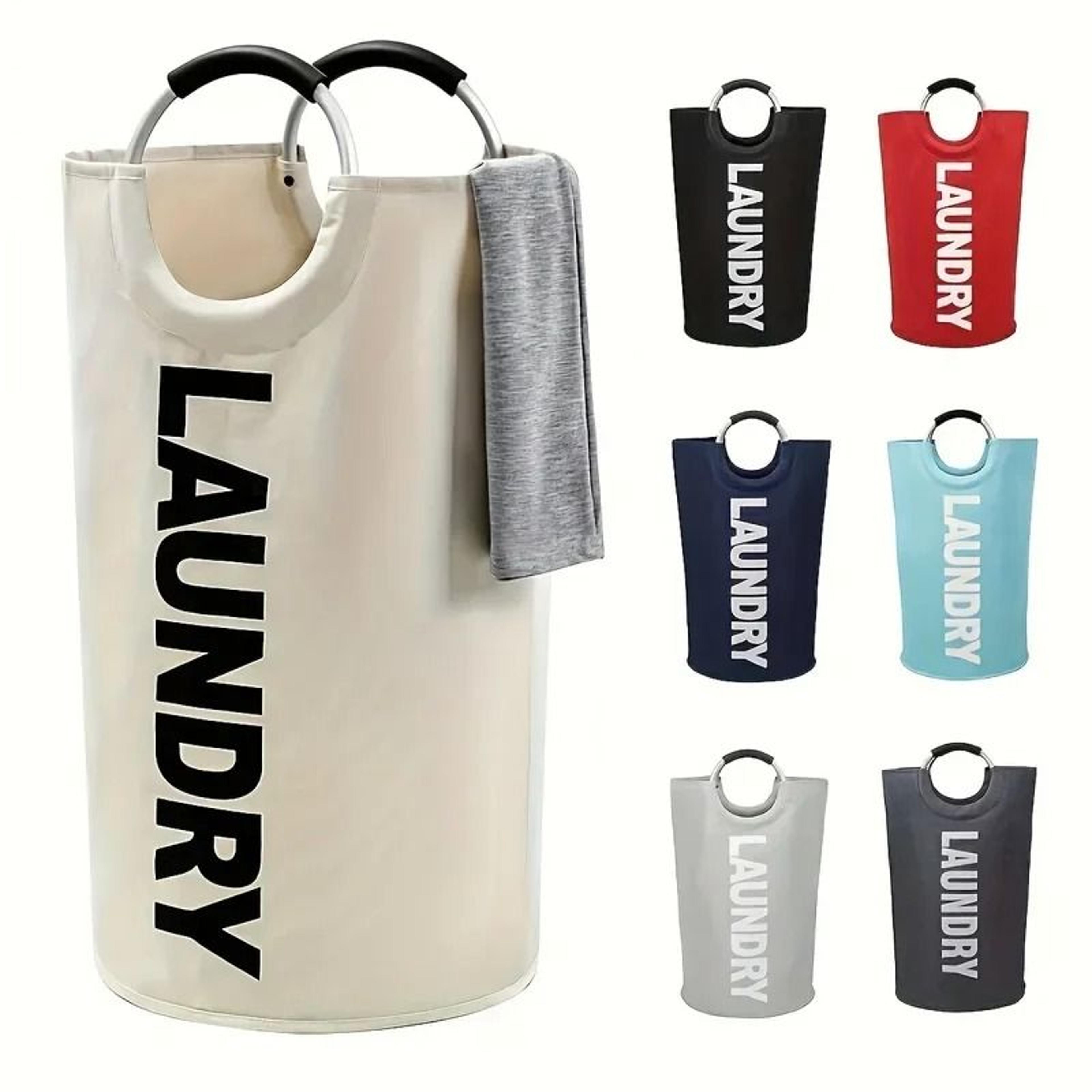 extra-large waterproof laundry basket with padded handles foldable multi-purpose storage hamper