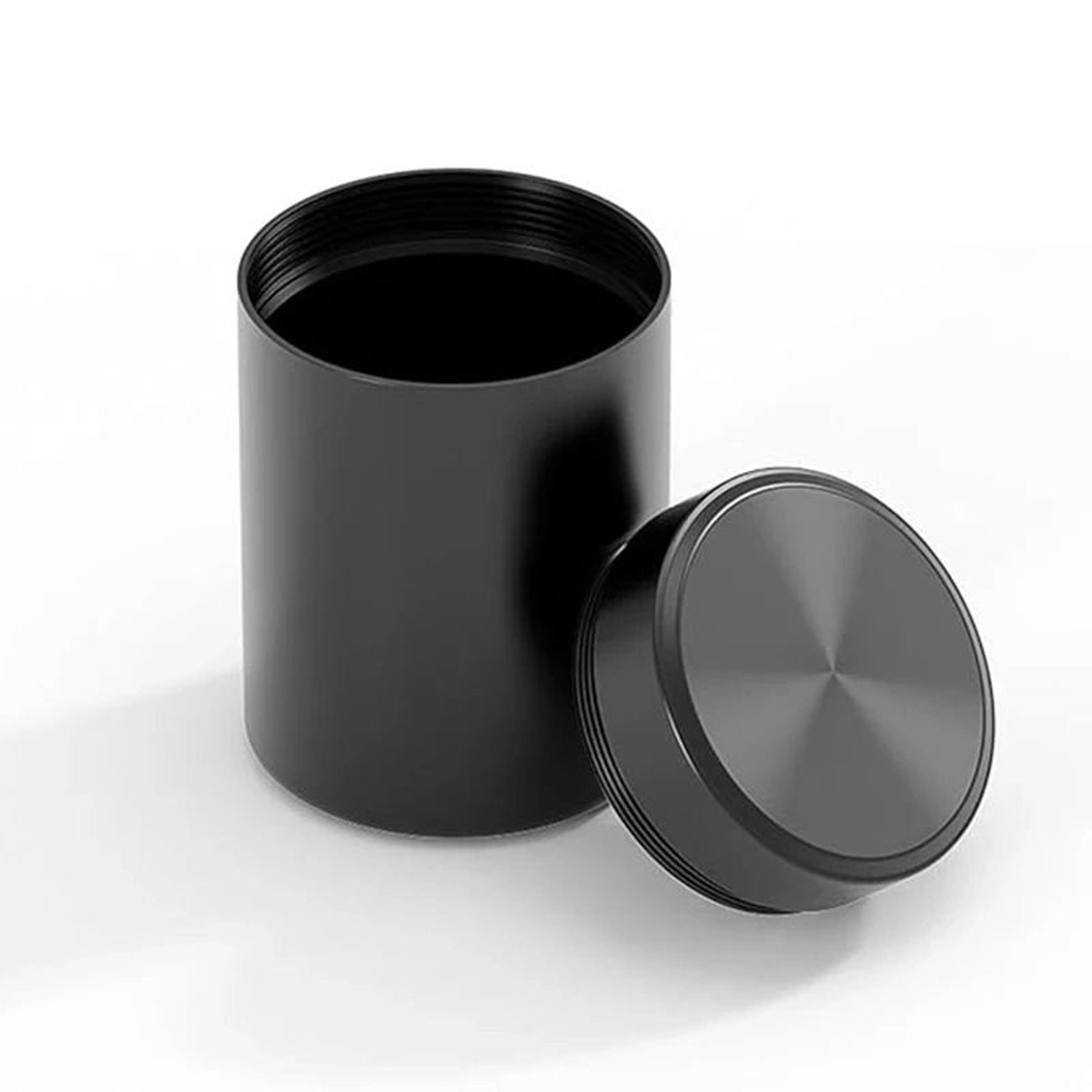 mini portable stainless steel sealed jar metal tea can & travel storage container