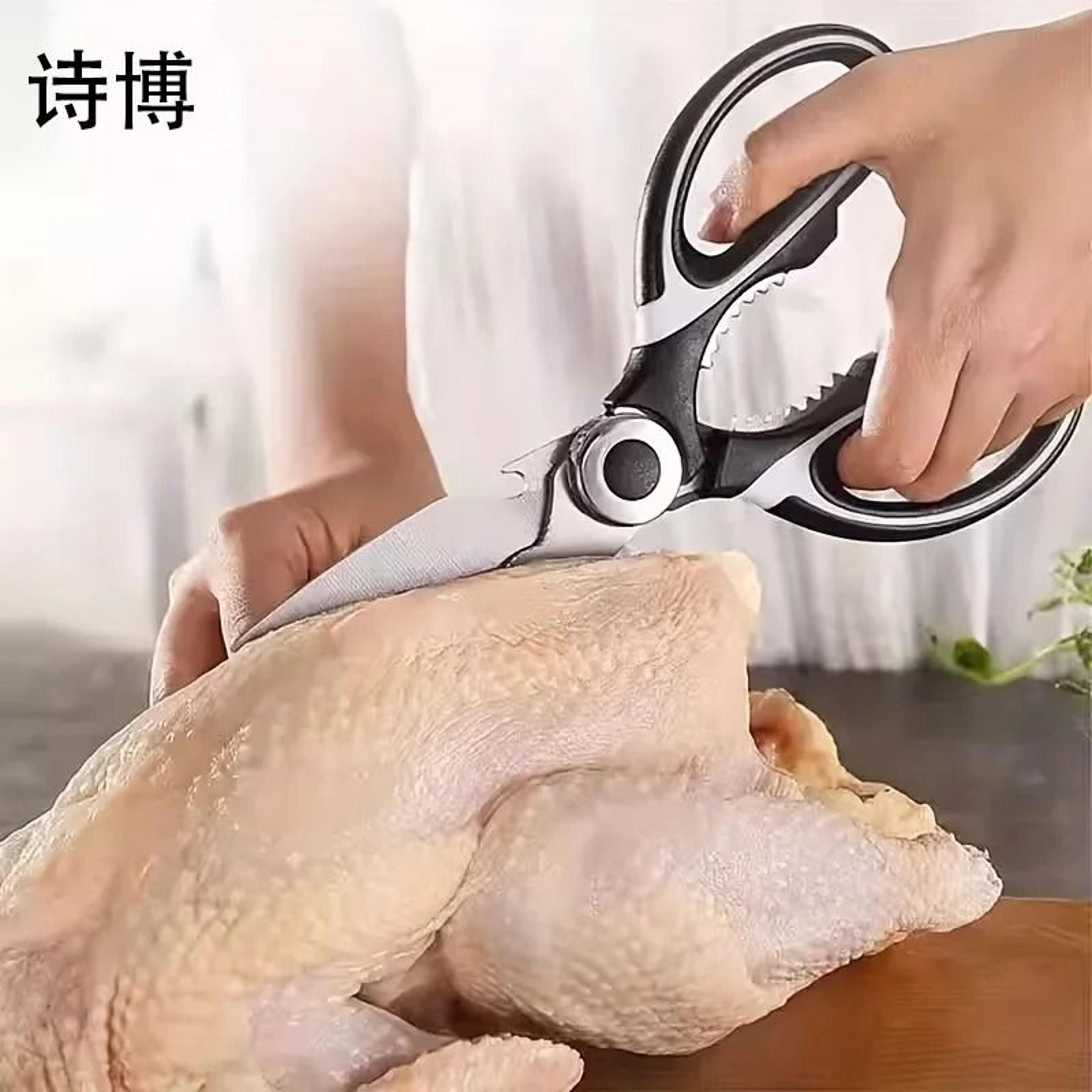 multifunction stainless steel kitchen scissors for vegetables, chicken bone & fish