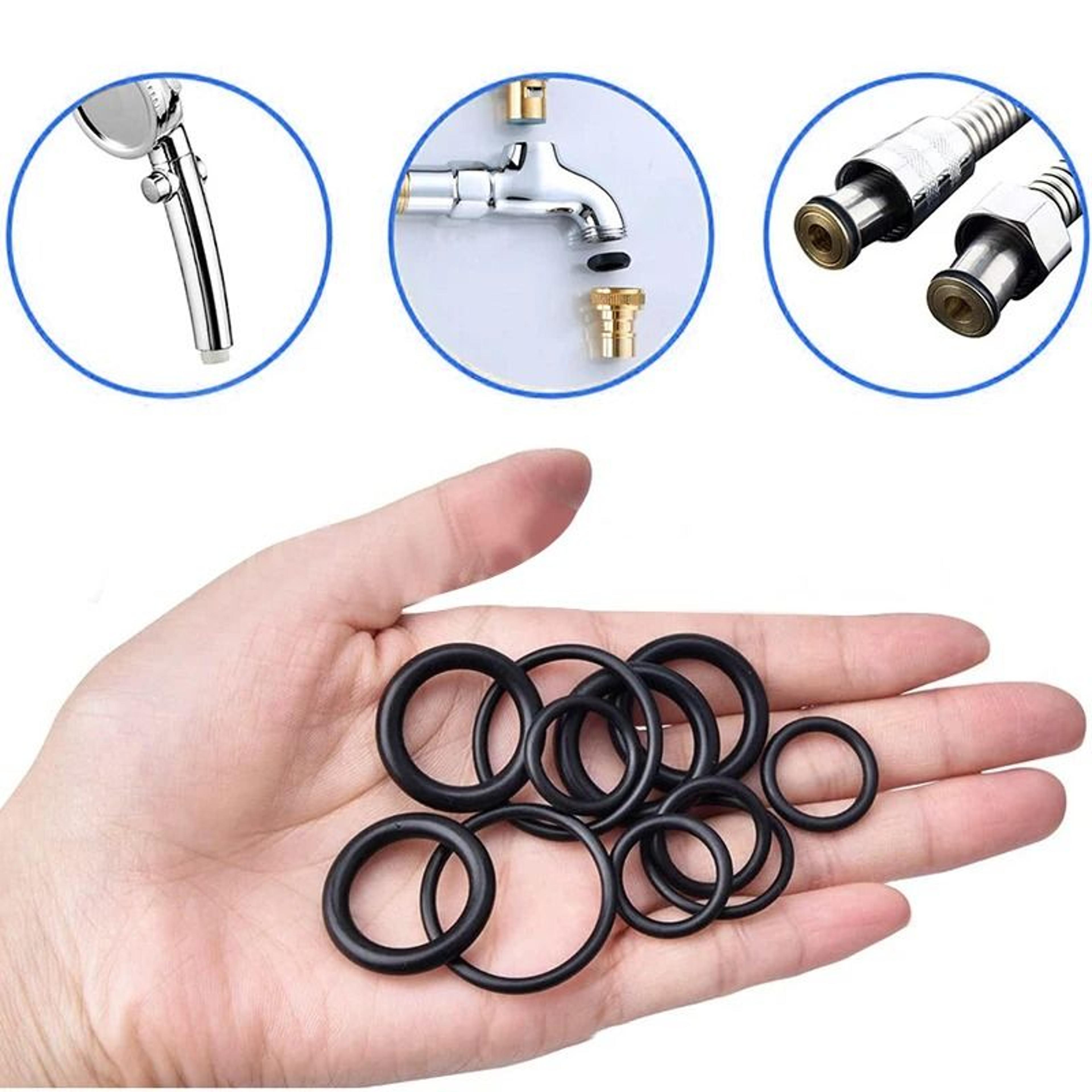200-piece boxed rubber o-ring washer assortment kit for plumbing, hose & mechanical seals